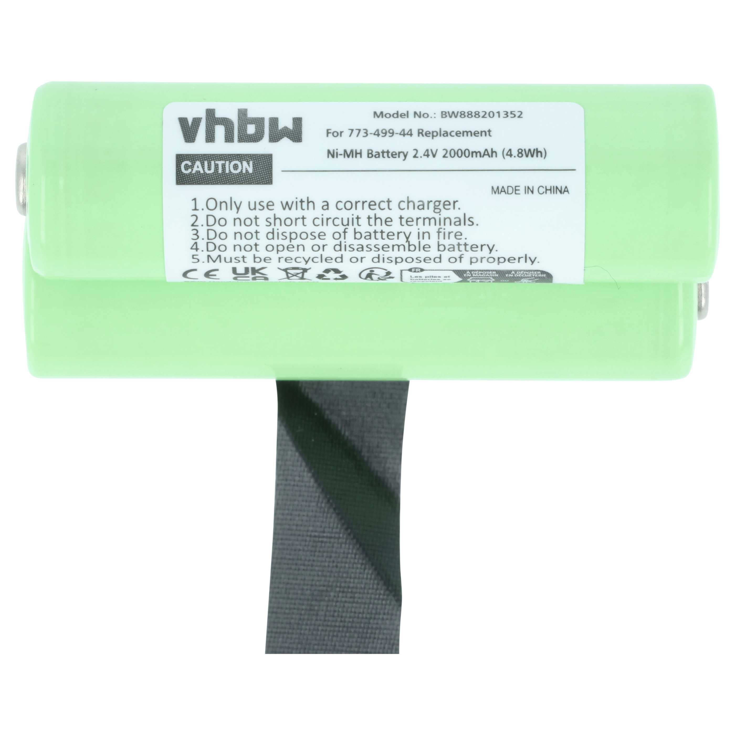 5x Akumulator do zdalnego sterowania zamiennik Demag 773-499-44 - 2000mAh 2,4V NiMH