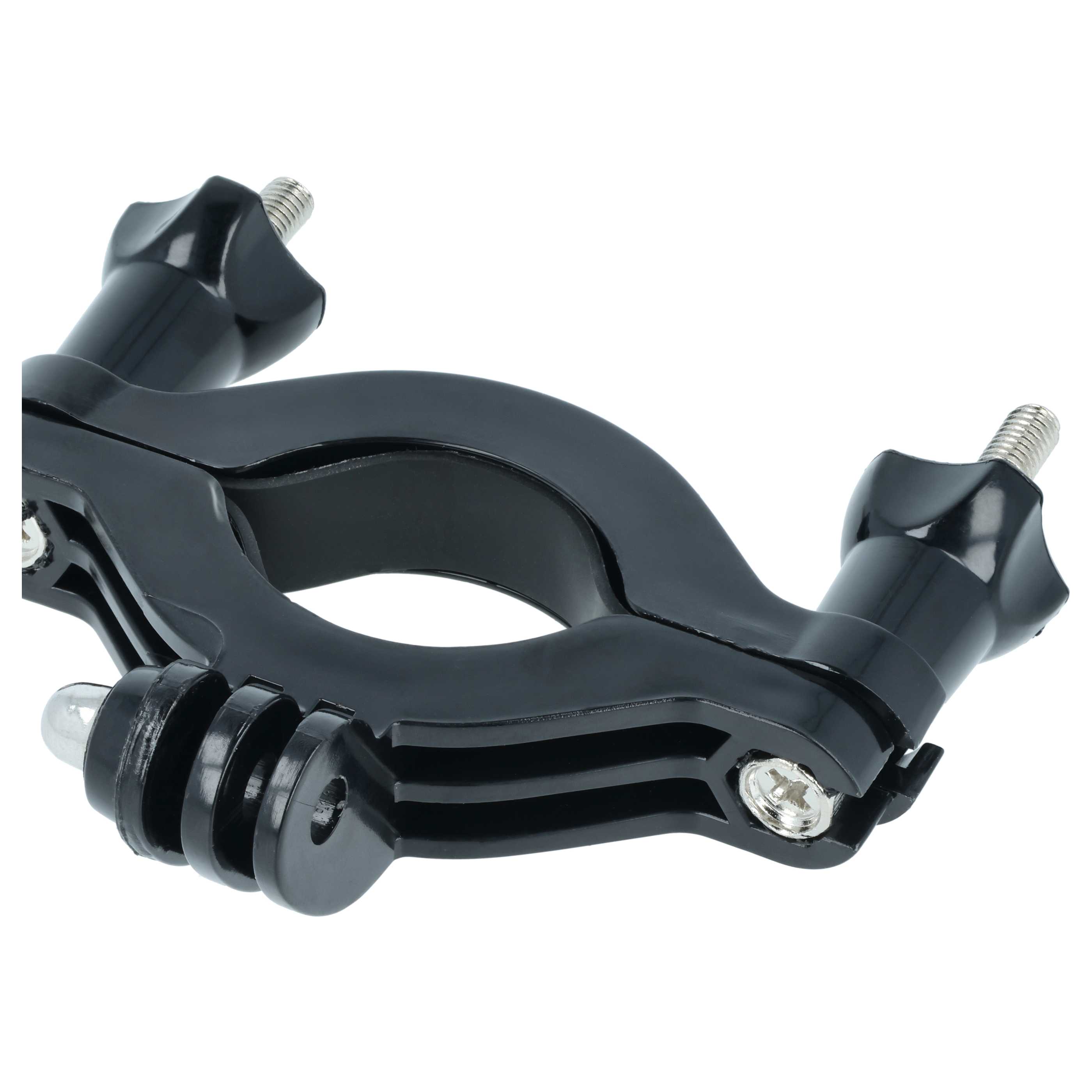 Soporte de manillar moto para cámara de acción Garmin VIRB Elite, GoPro Hero - Con brazos pivotantes giratorio