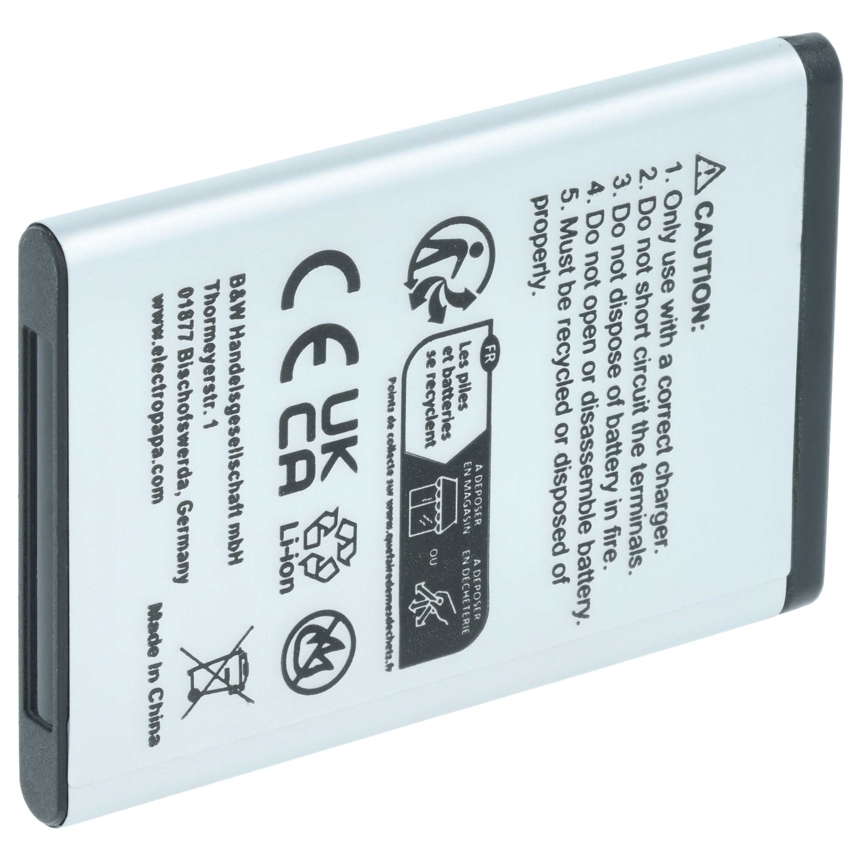 Akumulator do telefonu smartfona zamiennik Samsung AB043446LA, AB043446BC, AB043446BE - 850 mAh 3,7 V Li-Ion