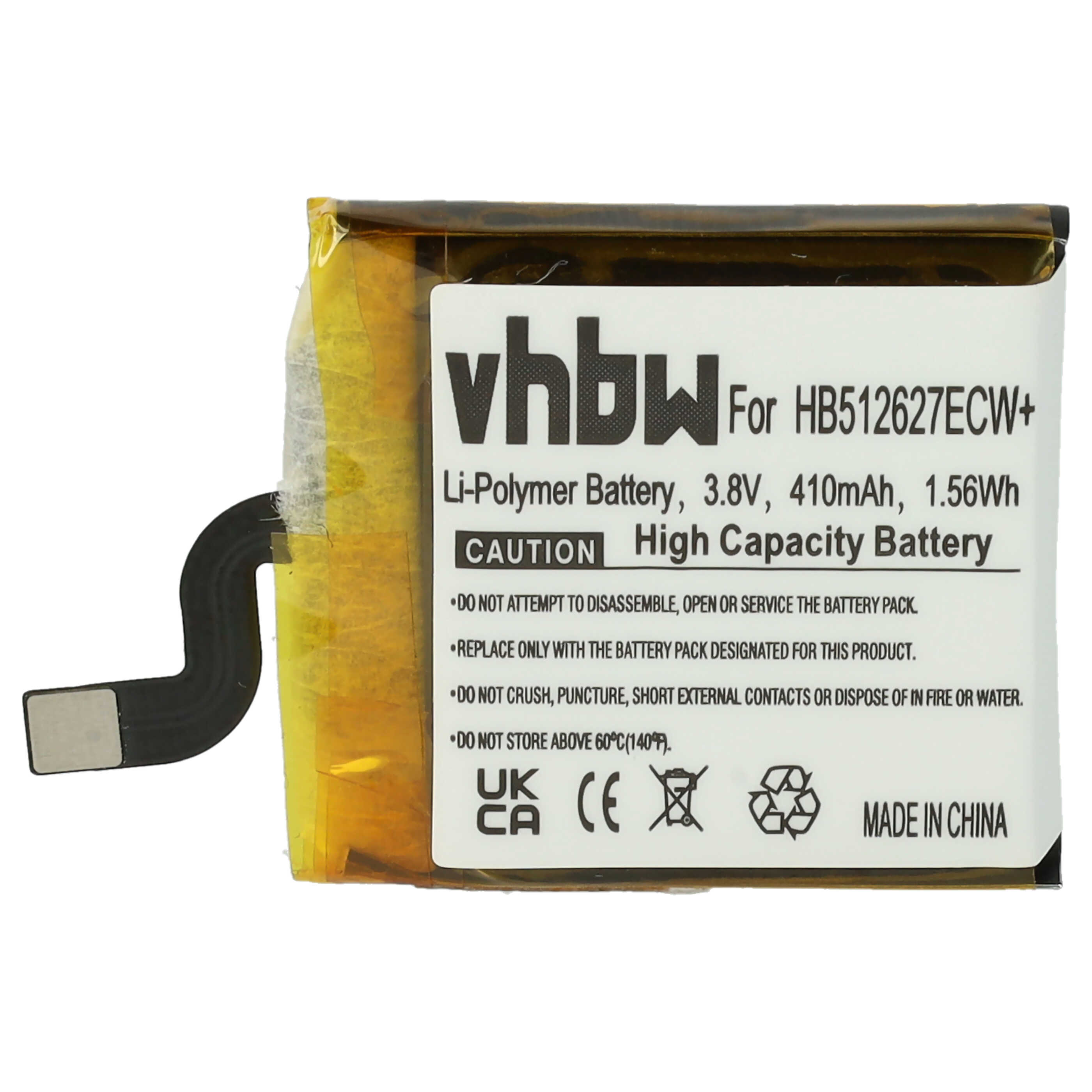 Batteria sostituisce Huawei HB512627ECW per smartwatch Huawei - 410mAh 3,8V Li-Poly + set utensili