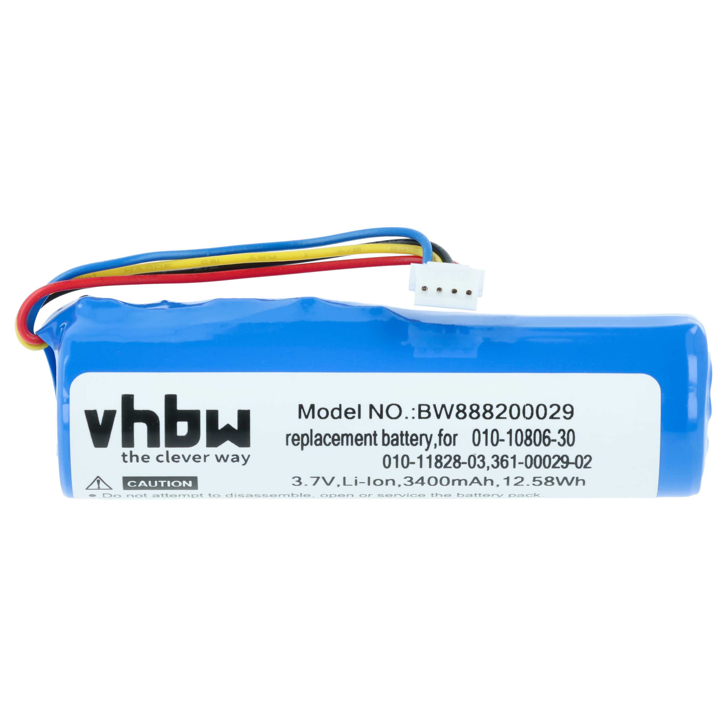 Batteria collare per collare per cani sostituisce Garmin 010-11828-03, 010-10806-30 - 3400mAh 3,7V Li-Ion