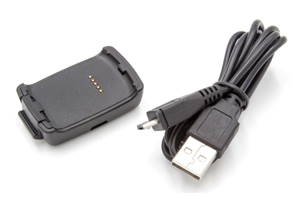 USB Charging Station suitable for Asus VivoWatch, Vivo Watch Smartwatch, black
