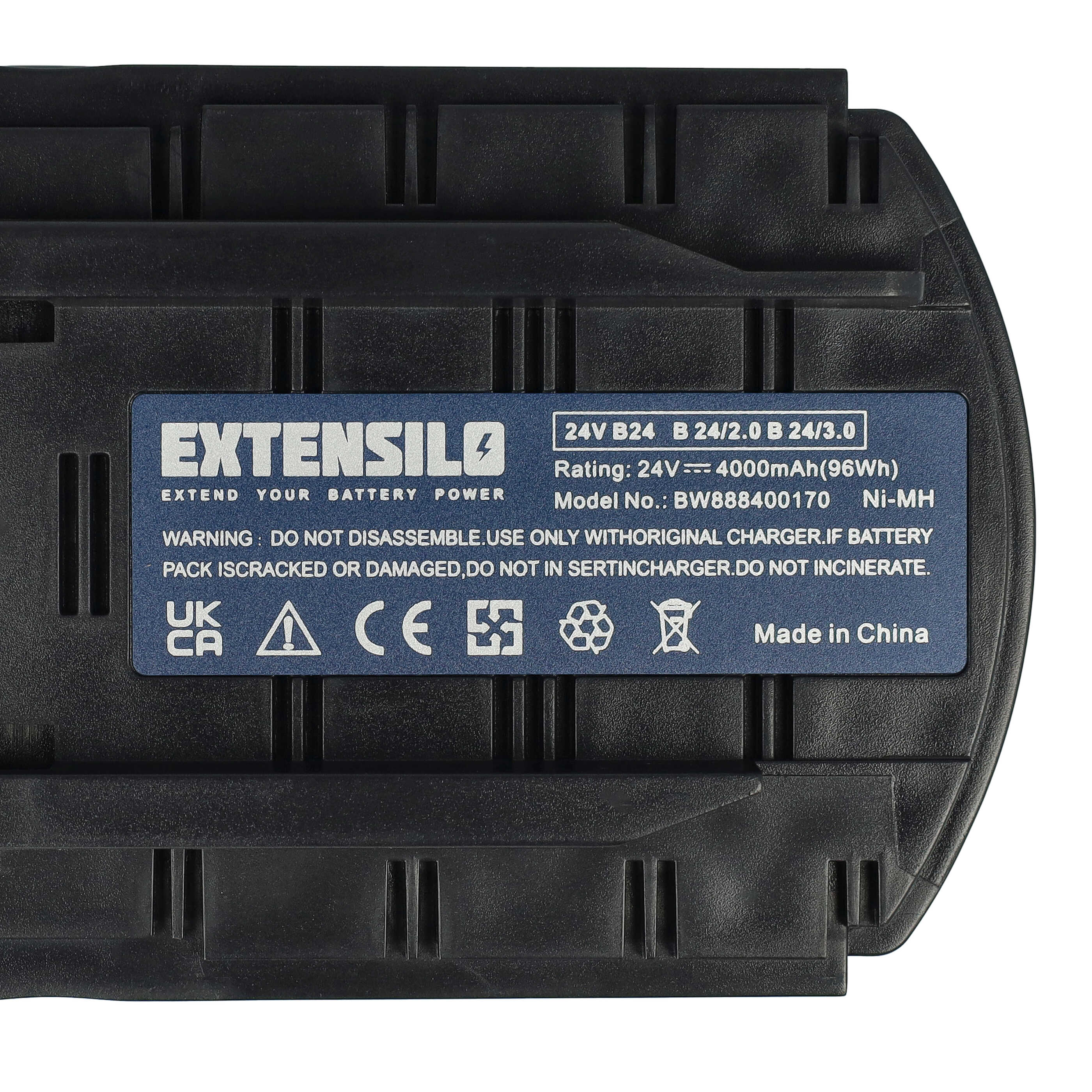 Battery replaces Hilti B 24/2.0, B 24/3.0 Electric Power Tool - 4000 mAh, 24 V, NiMH