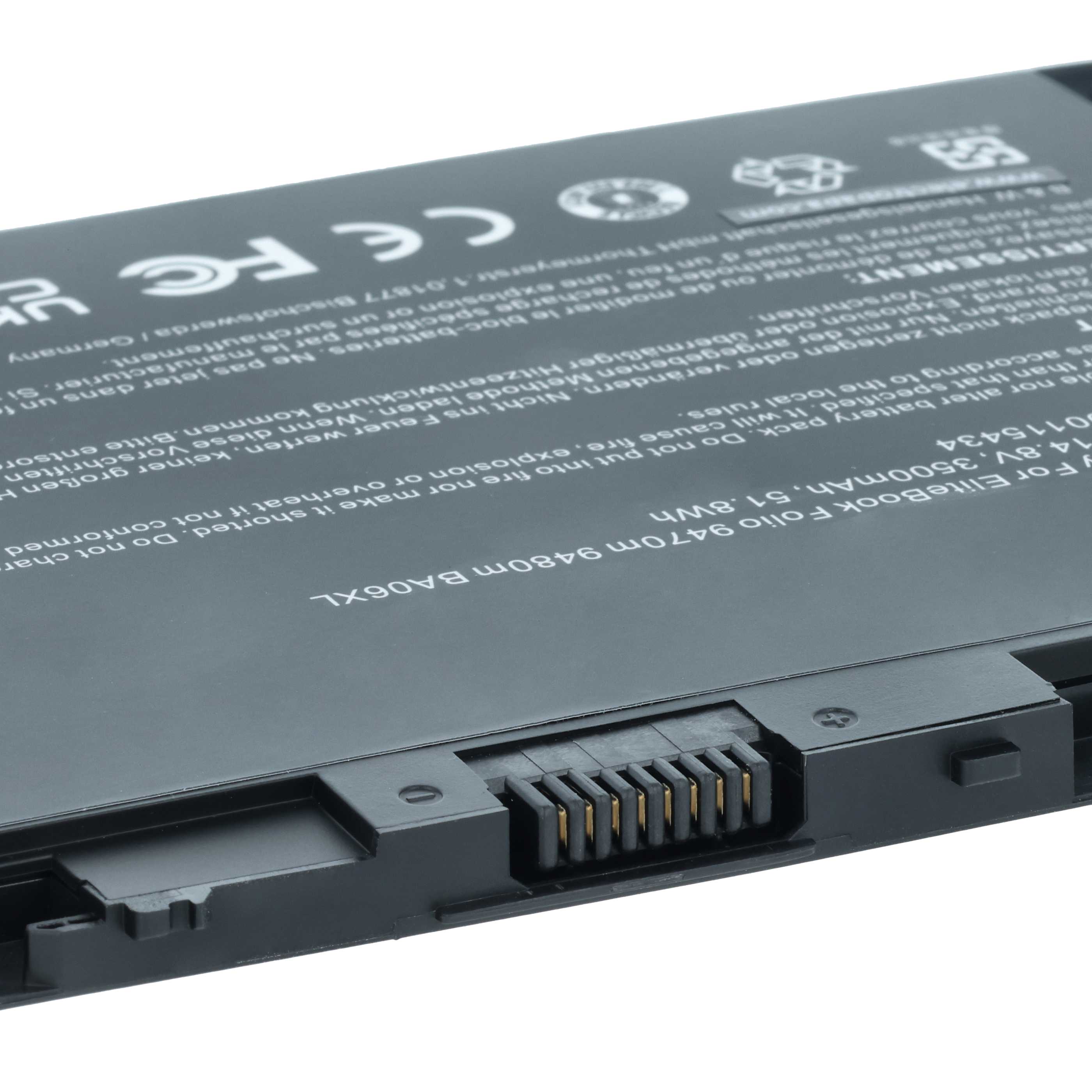 Batteria sostituisce HP 687517-171, 687517-241, 687517-1C1 per notebook - 3500mAh 14,8V Li-Poly nero