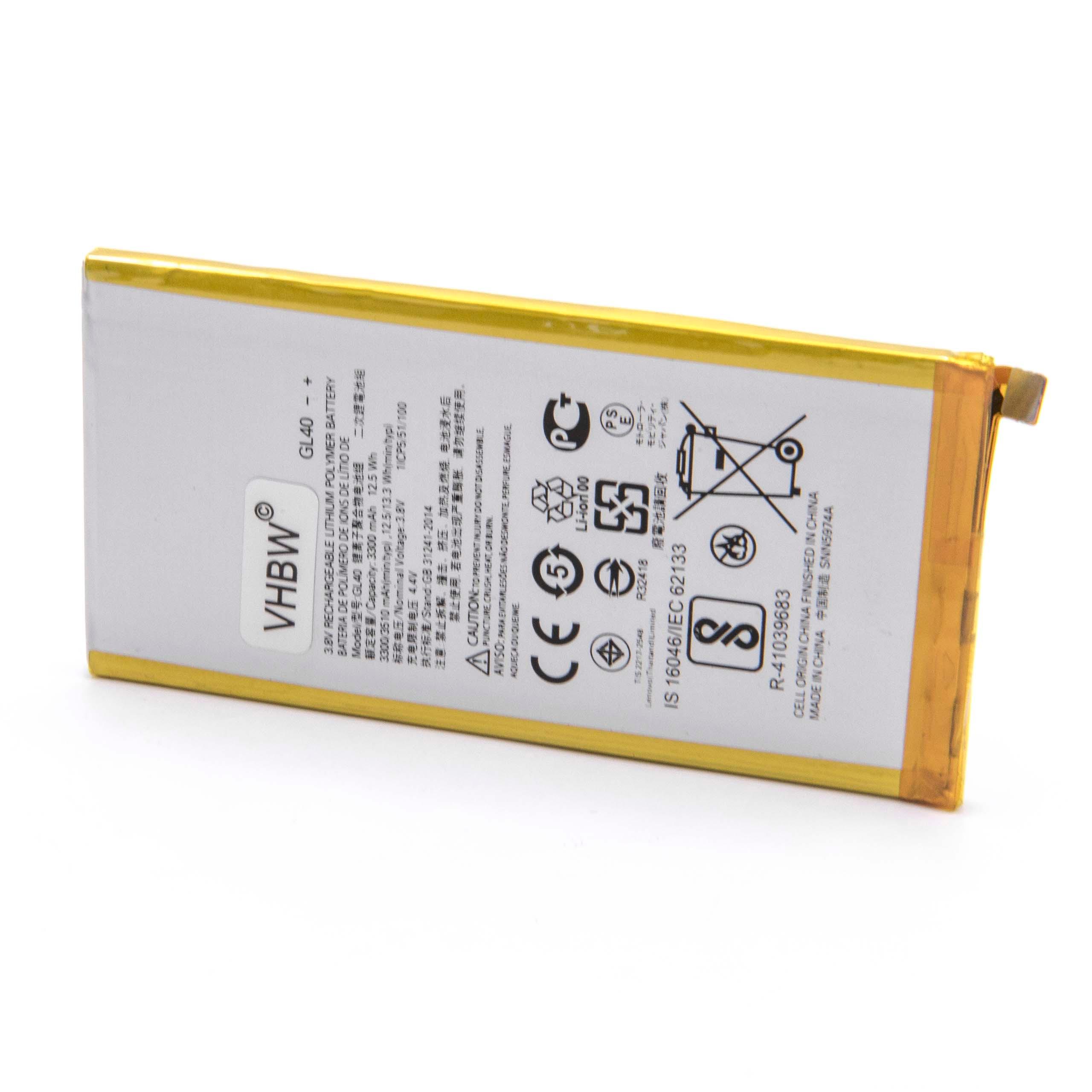 Batteria sostituisce Motorola GL40, SNN5974A per cellulare Motorola - 3300mAh 3,8V Li-Poly