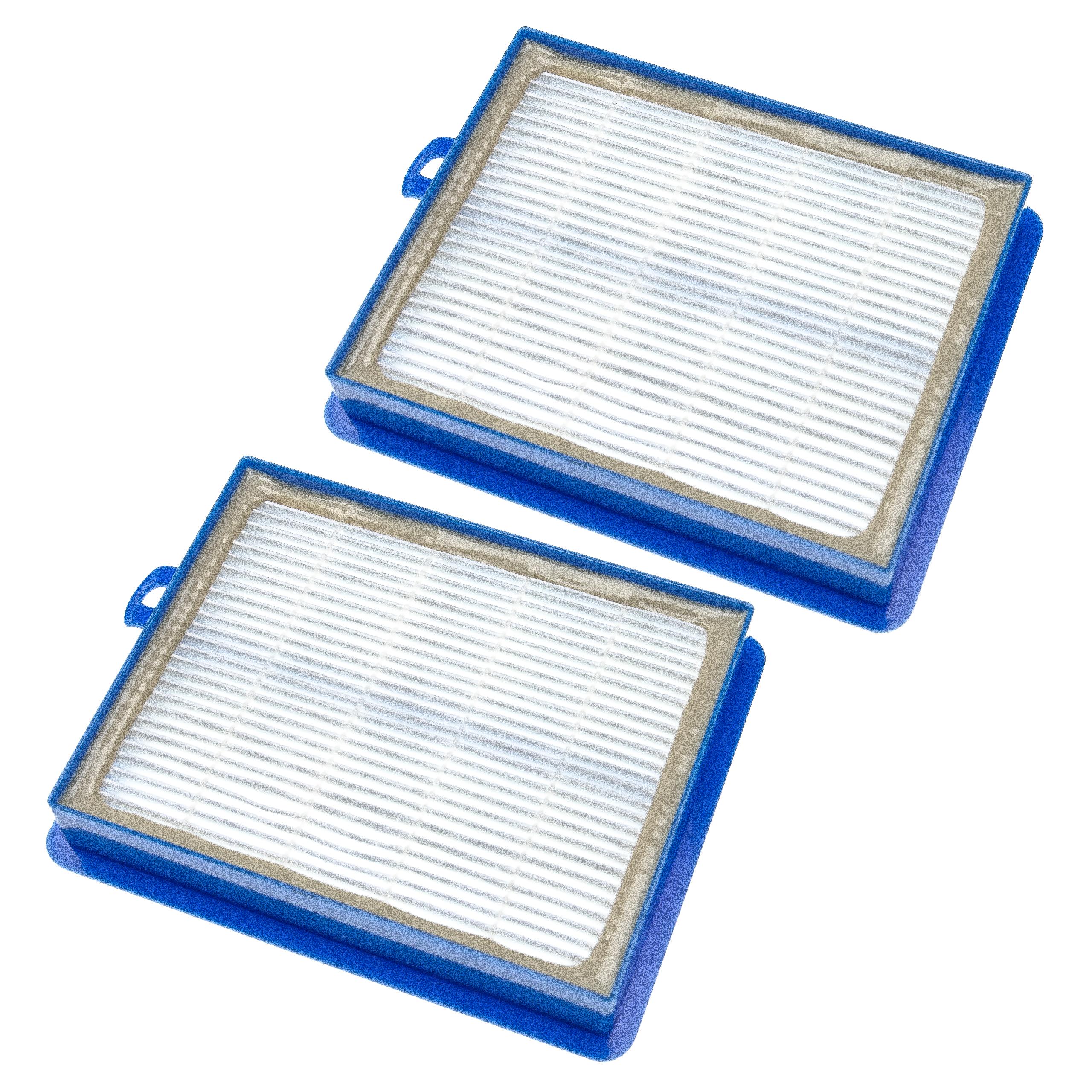 2x Filter replaces AEF13W, H13, AEF 13 W for Philips Vacuum Cleaner, filter class HEPA 13