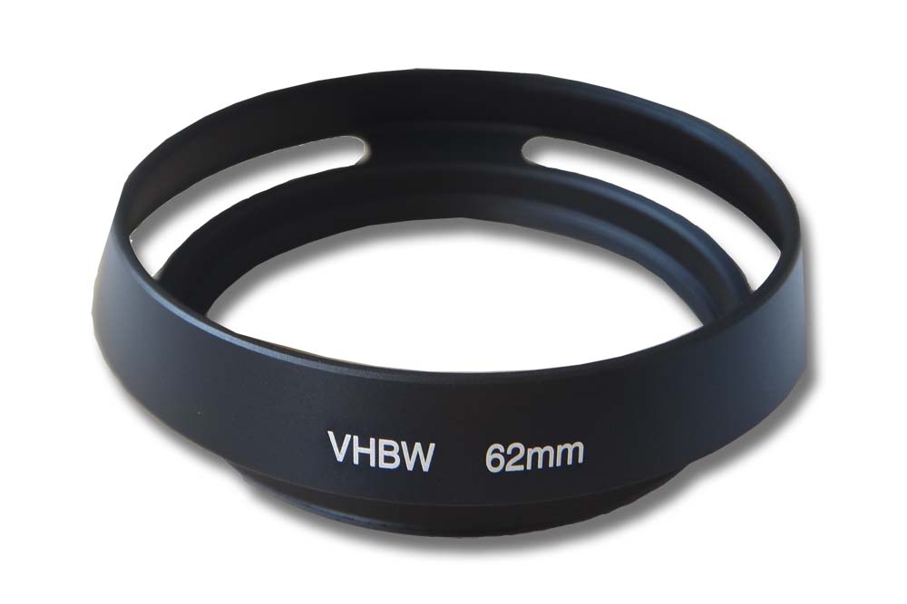 Lens Hood suitable for 62mm Lens - Lens Shade Black, Round