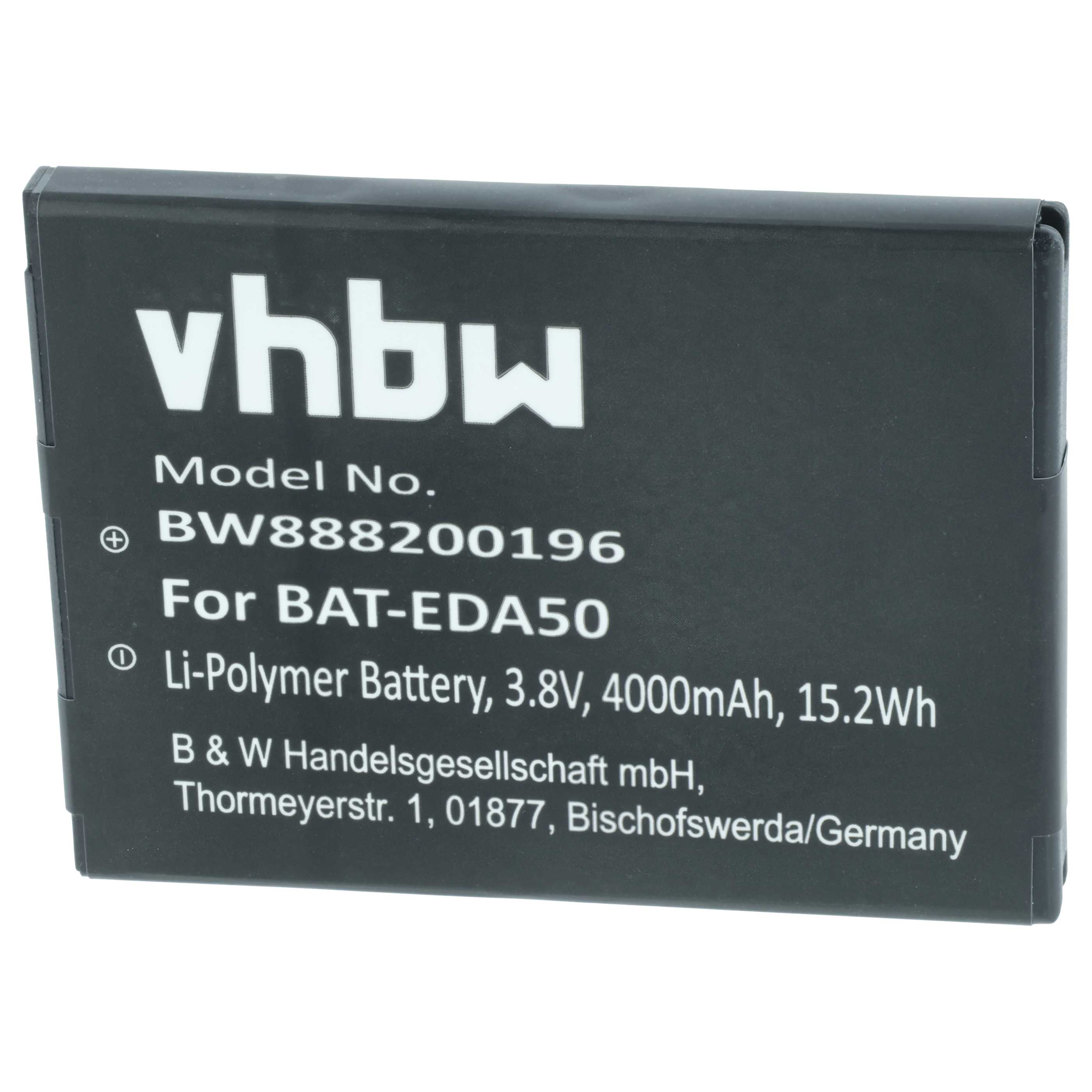 2x Batteria per barcode scanner per Honeywell Scanpal EDA50, EDA50K, EDA51, EDA71 - 4000mAh 3,8V Li-Poly