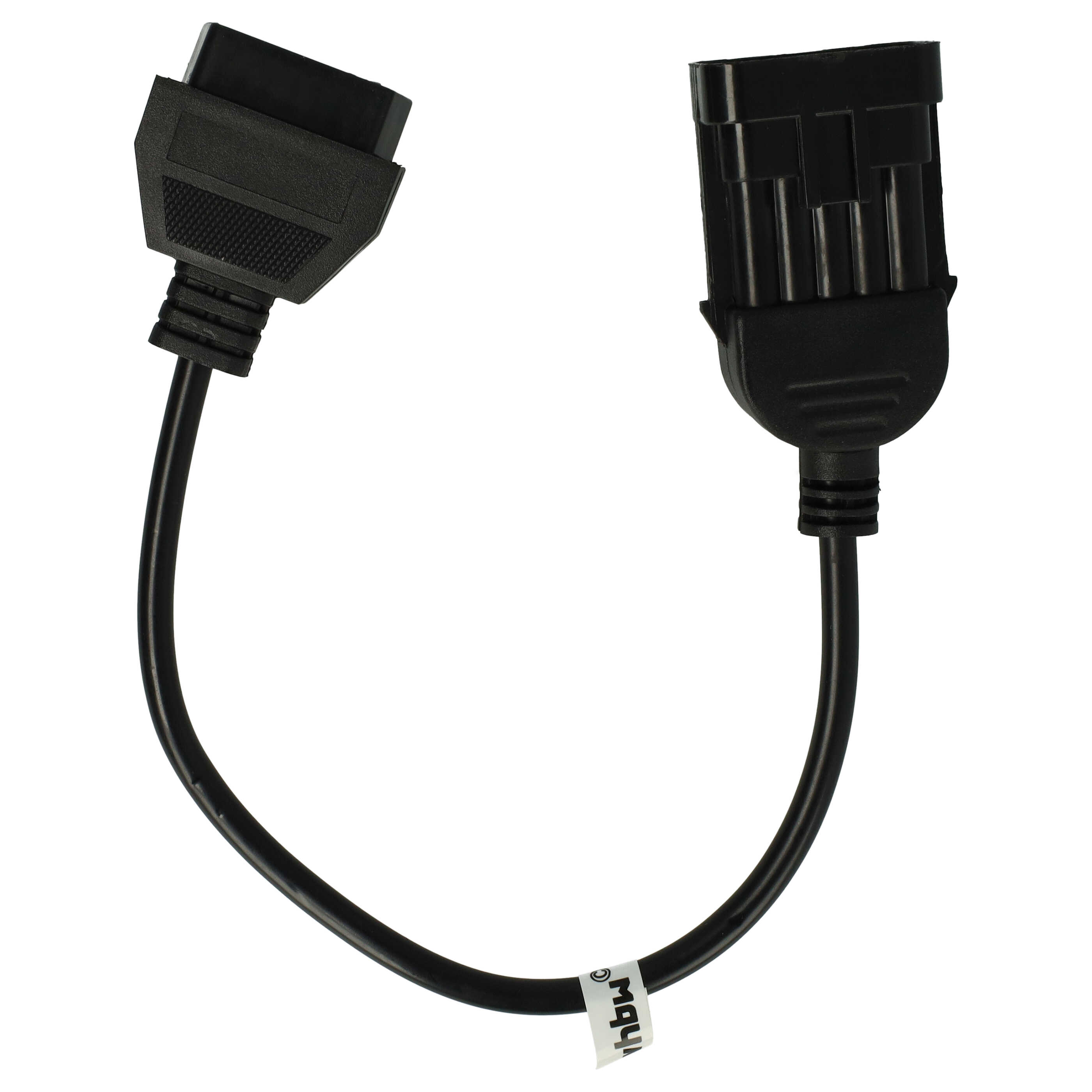 vhbw OBD2 Adapter 10Pin-OBD1 auf OBD2 für Opel -Bj 1997 Astra, Calibra, Corsa, Kadett