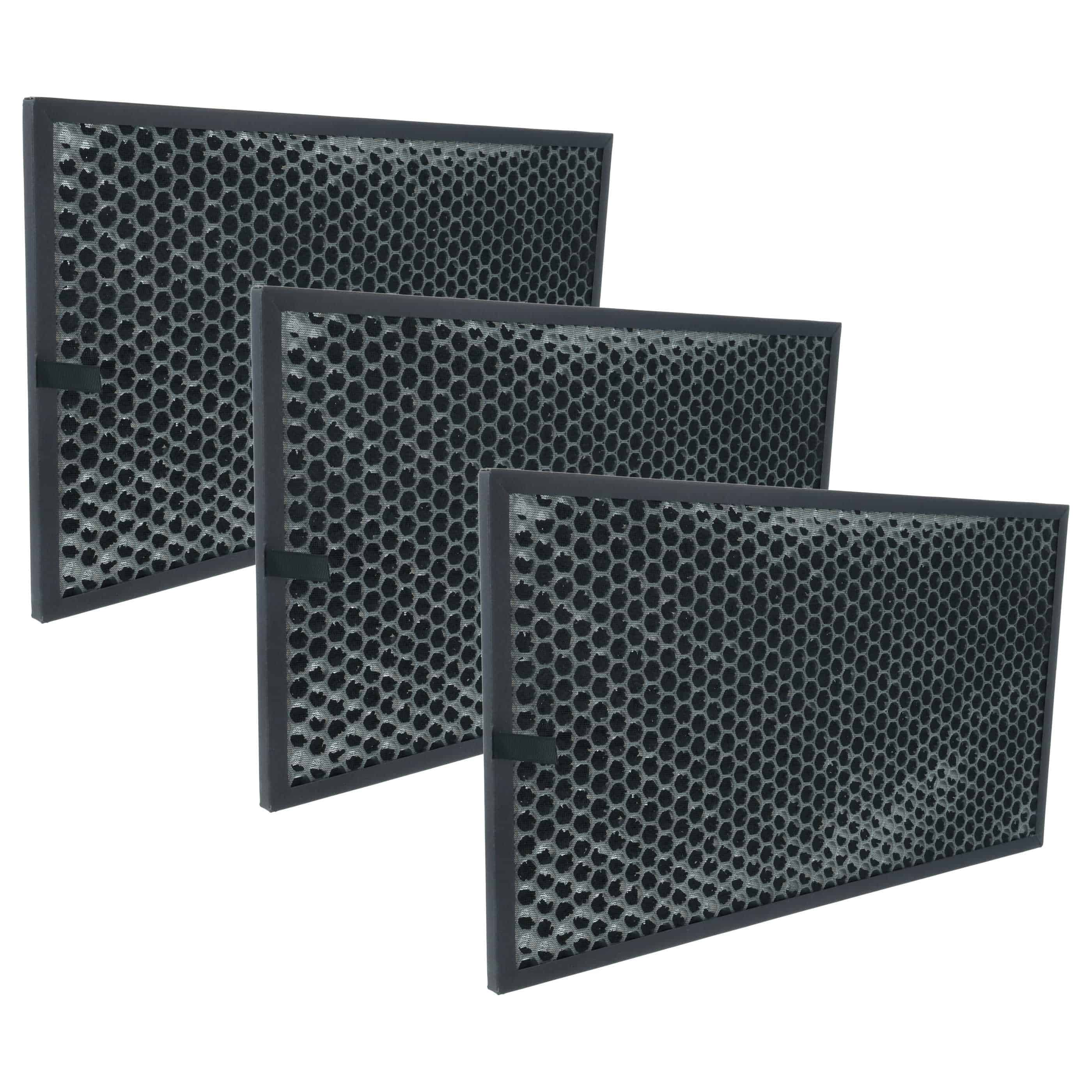 3x Activated Carbon Filter replaces Sharp FZ-C100DFE, FZ-C100DFU for Sharp Air Purifier - Air Filter