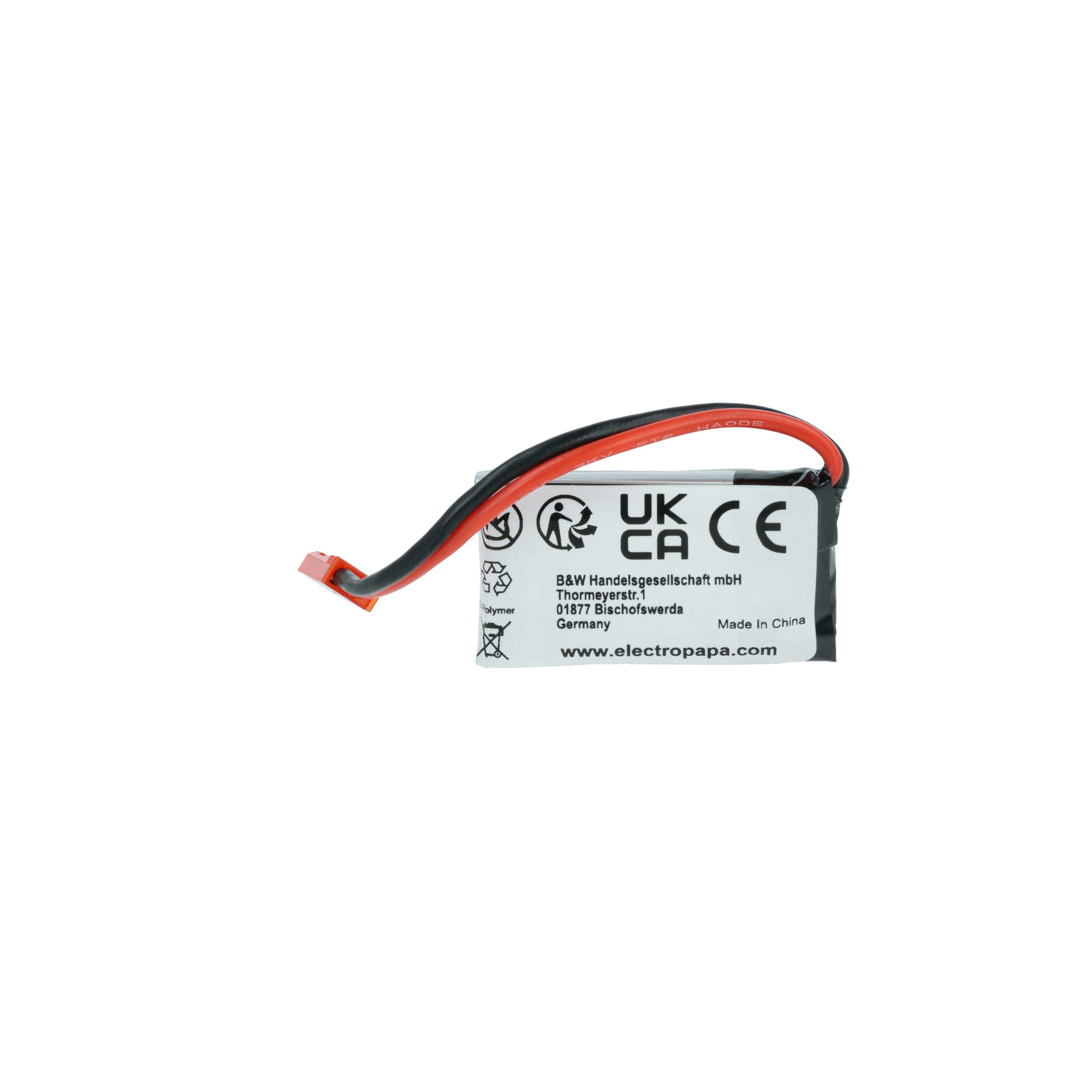 Batterie (4 pcs.) remplace Carrera 370410147 modèle radio-télécommandé - 650mAh 3,7V Li-polymère, JST BEC