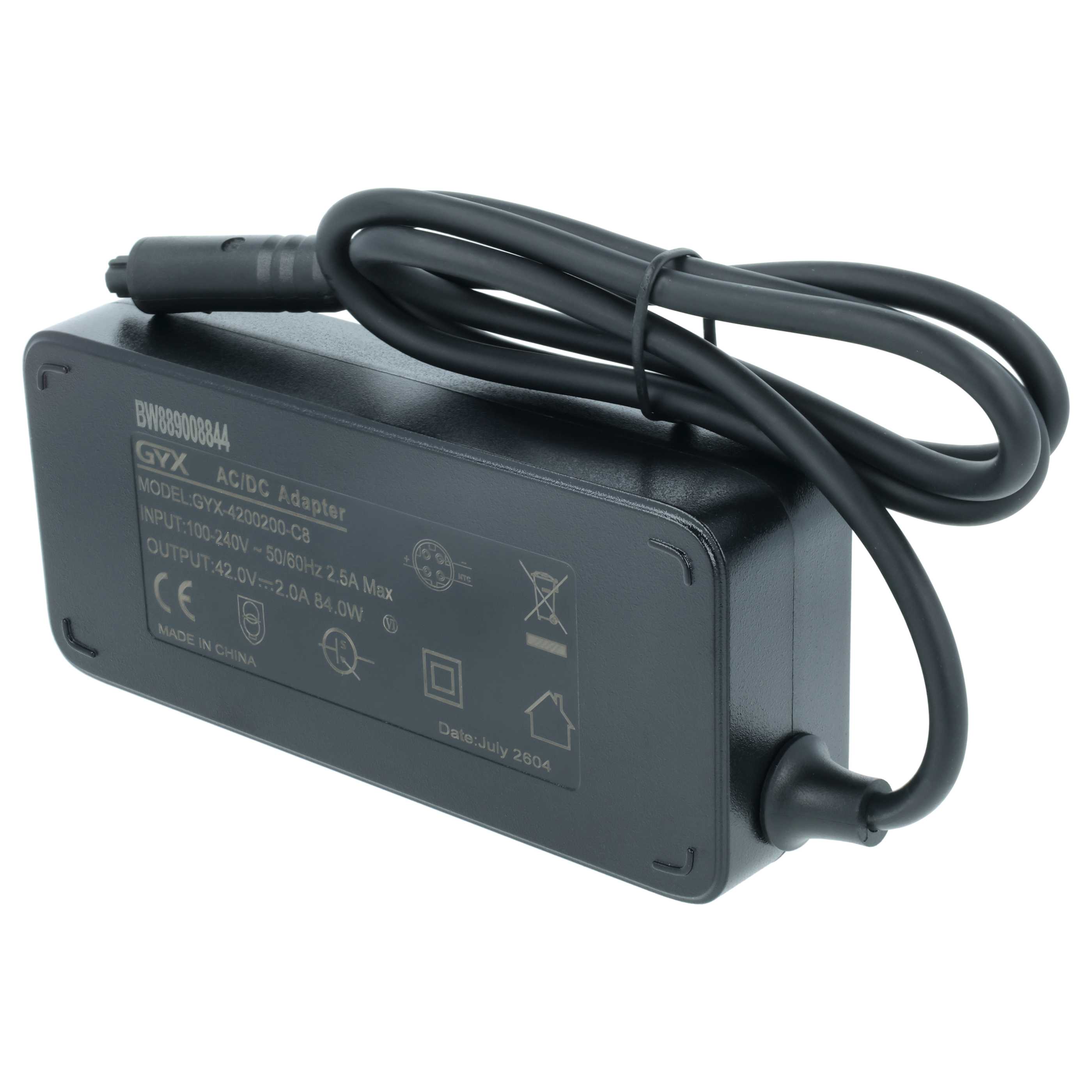 Chargeur remplace Yamaha 600/625, Pasc5 pour batterie e-bike prise