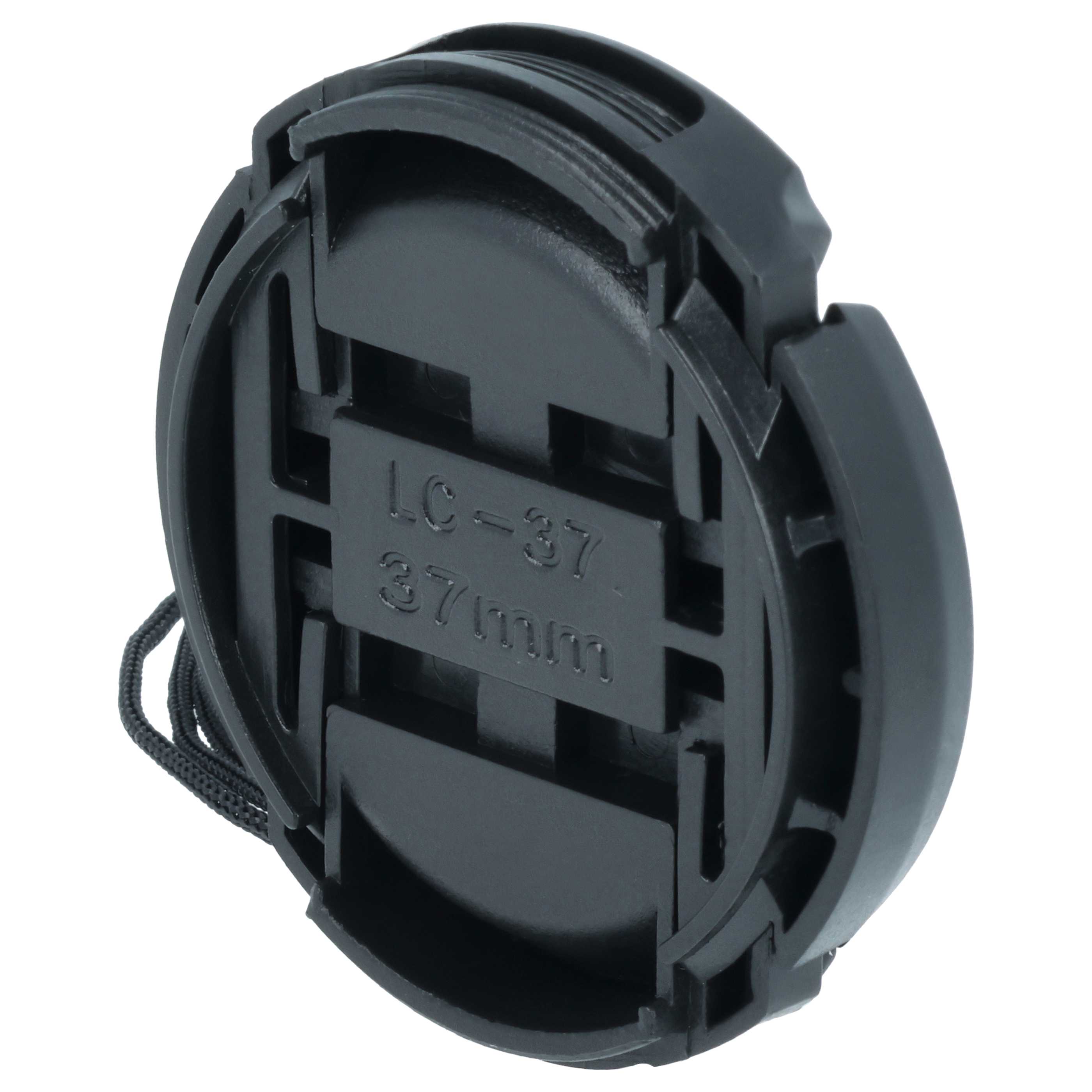 Bouchon d'objectif 37 mm, plastique, noir