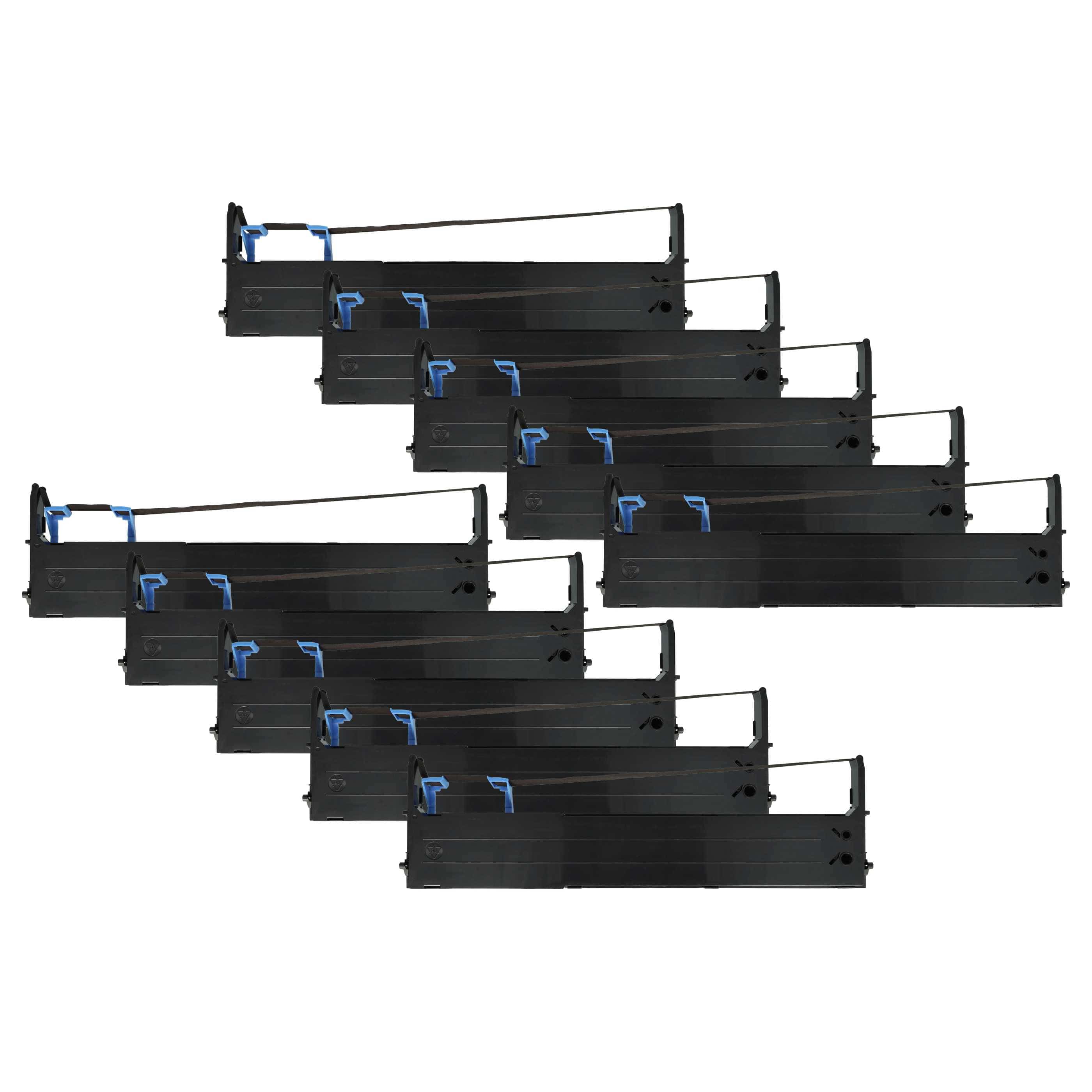 10x Ink Ribbon replaces Tally 099001 for Dot Matrix, Receipt Printer - Black