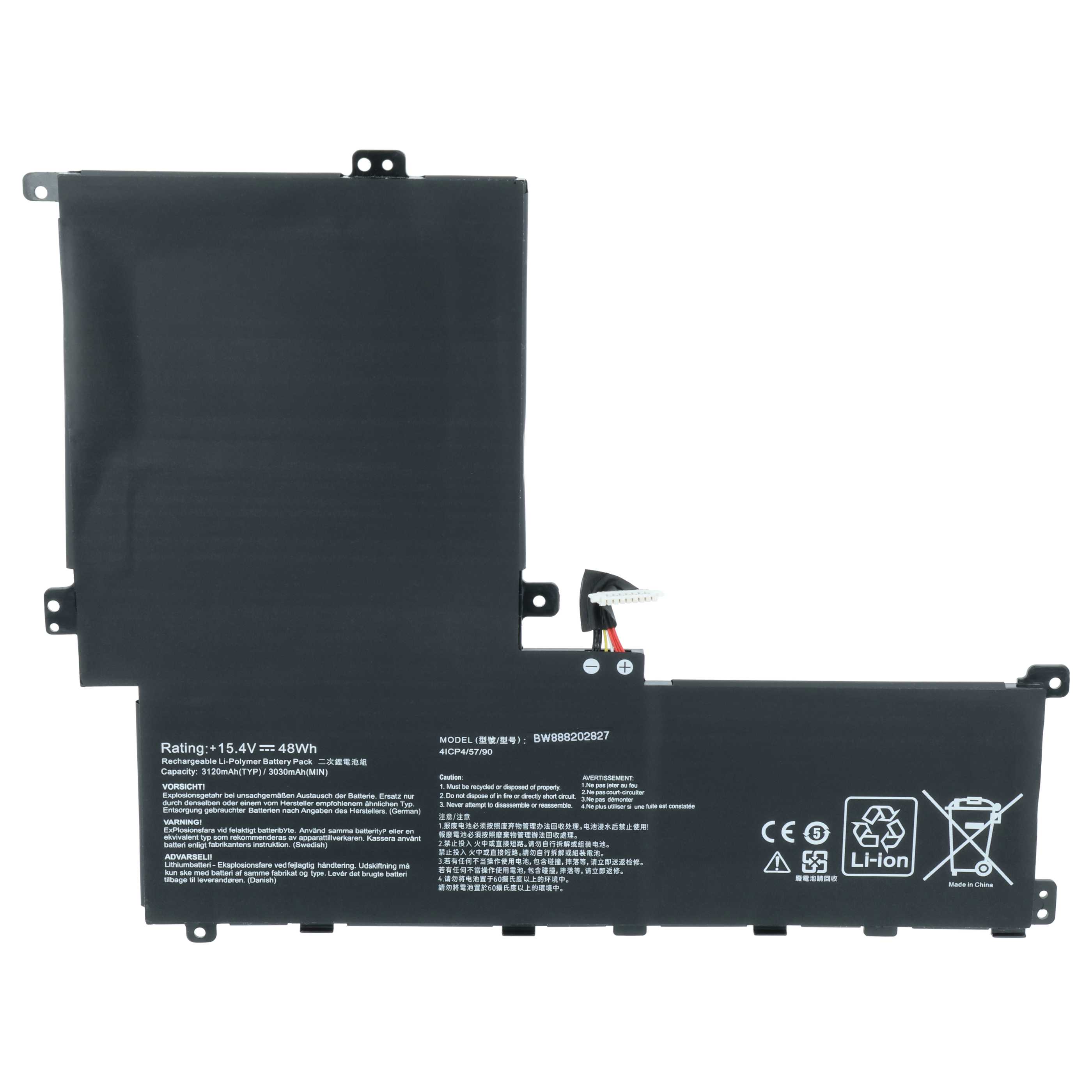Akumulator do laptopa zamiennik Asus C41N1619, 0B200-02350100 - 3050 mAh 15,4 V LiPo