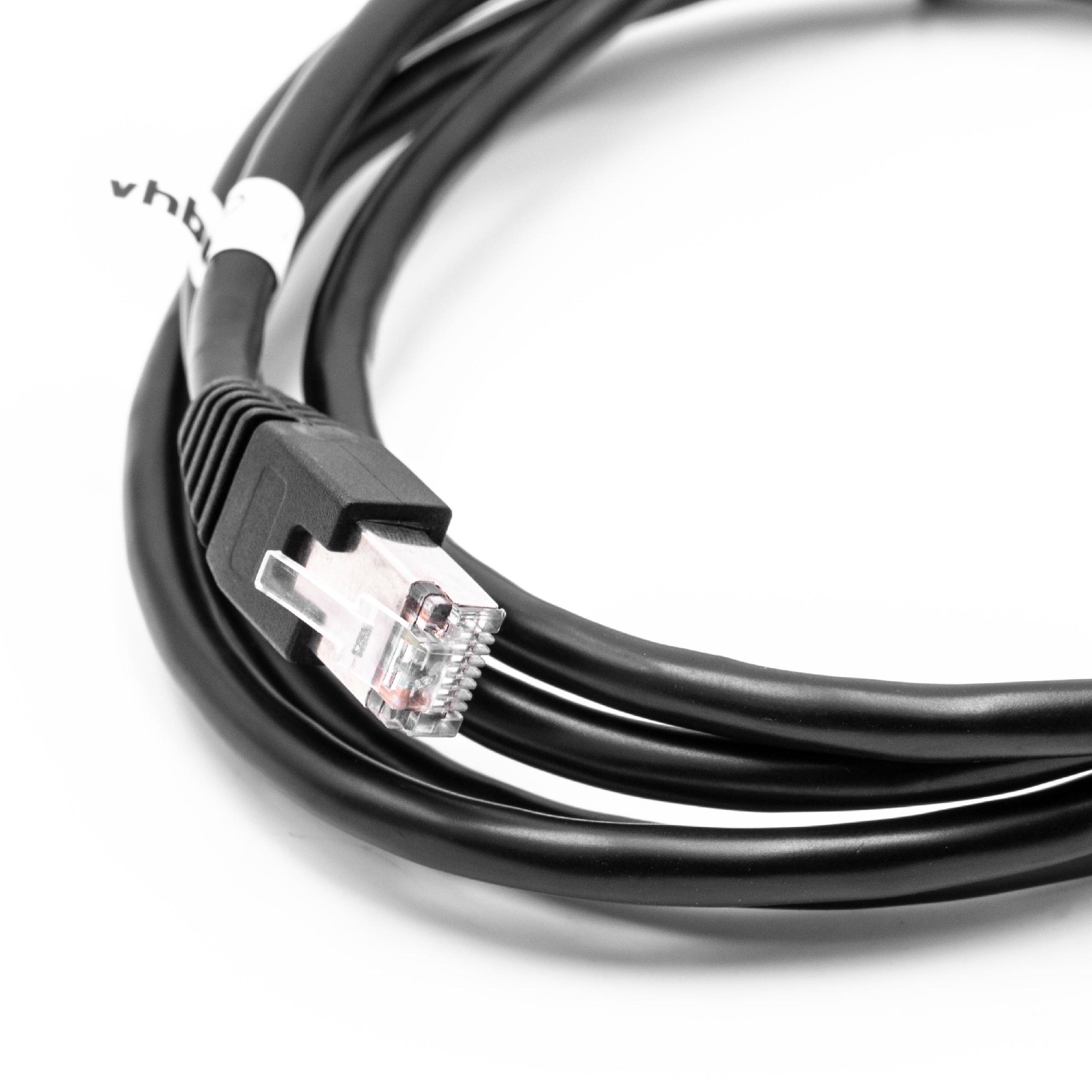 Câble de rallonge Cat6 RJ45 mâle vers RJ45 femelle - Câble LAN Ethernet avec prise RJ45 encastrée, 2 m