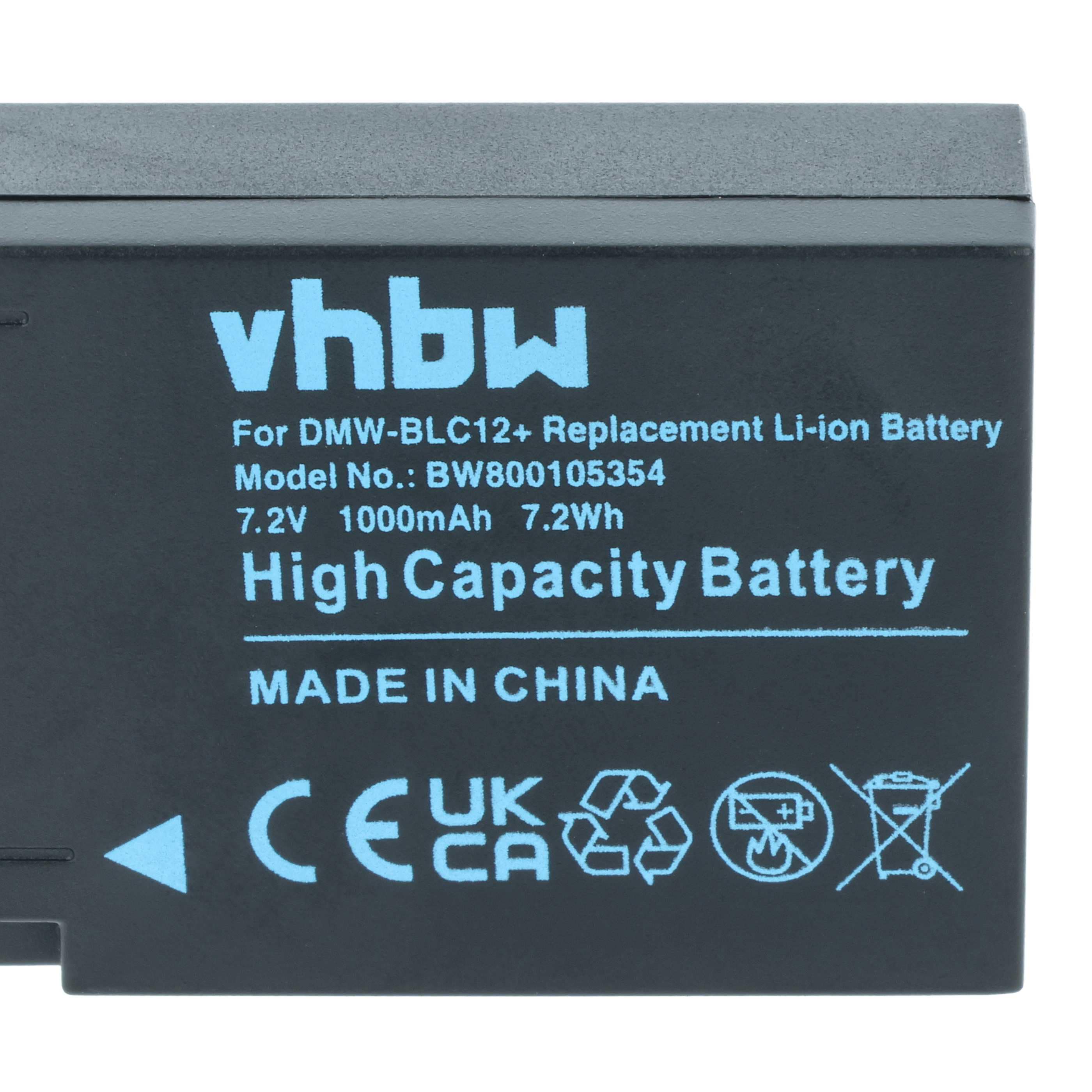 3x Batteries pour appareil photo Leica Q-P- 1000mAh 7,2V Li-ion