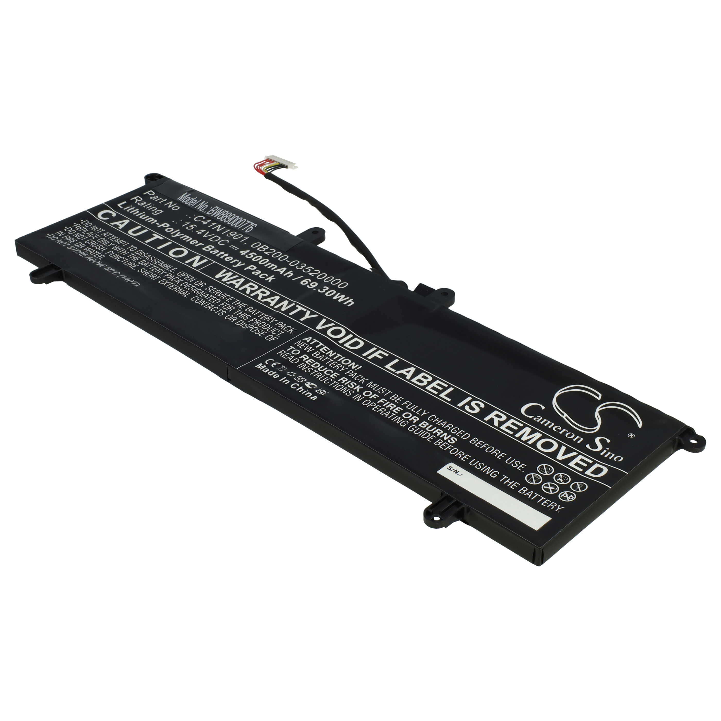 Akumulator do laptopa zamiennik Asus 0B200-03520000, 0B200-03520100, C41N1901 - 4500 mAh 15,4 V LiPo