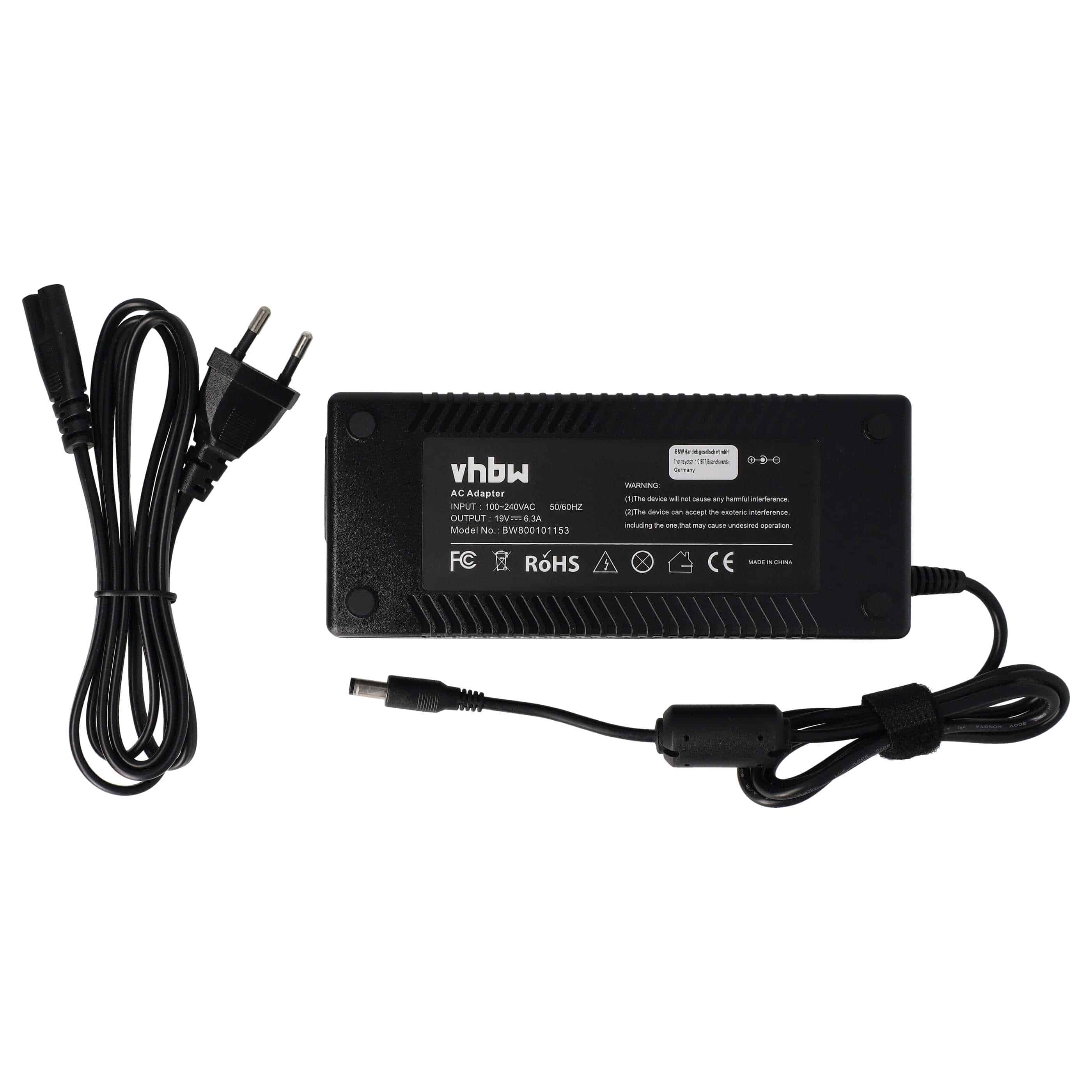 Mains Power Adapter replaces Acer LC.T3001.001, 91.49V28.002 for ToshibaNotebook etc., 120 W