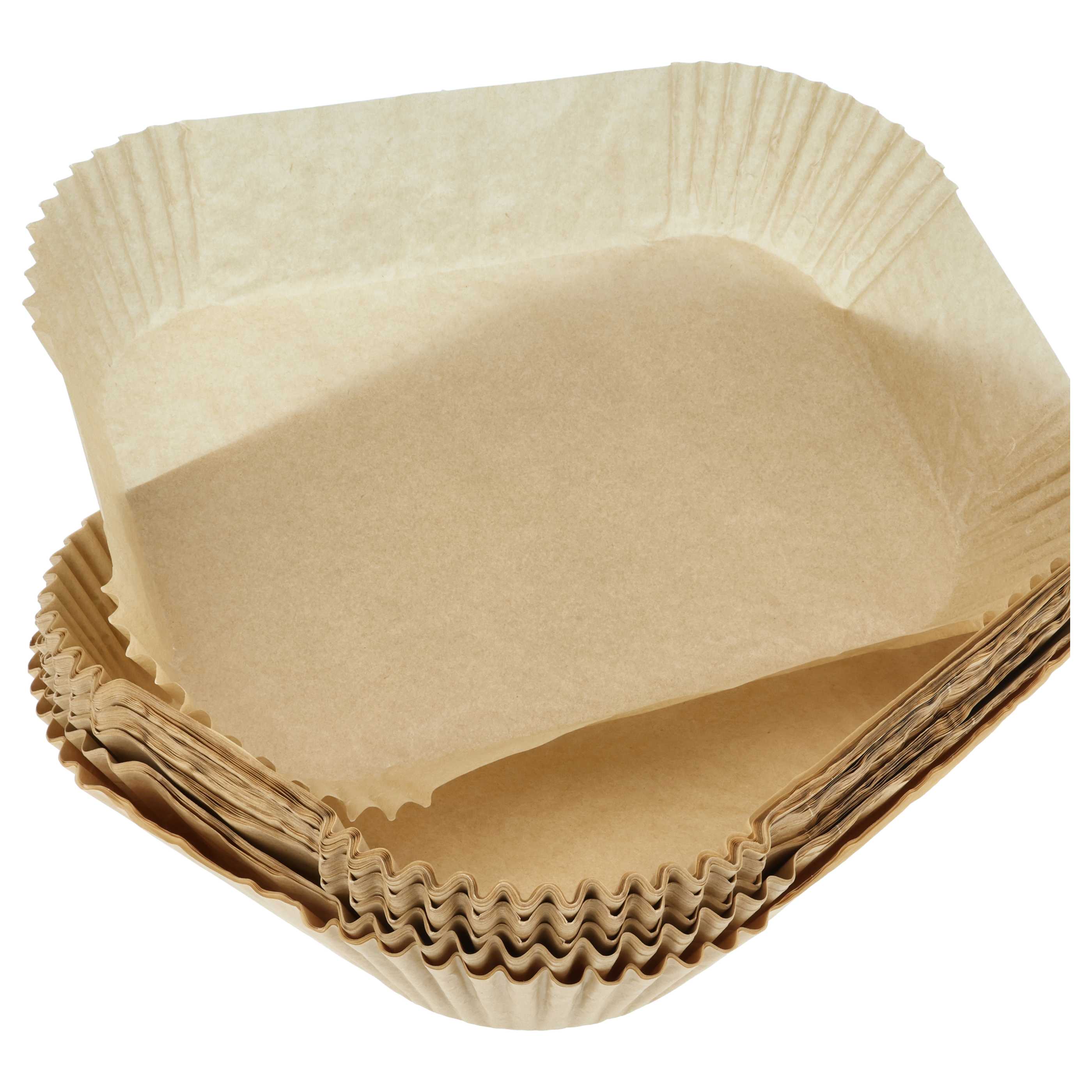 100x Backpapier-Einlagen passend für Ninja Double Stack Heißluftfritteusen - 24,9 x 20,6 x 6,3 cm