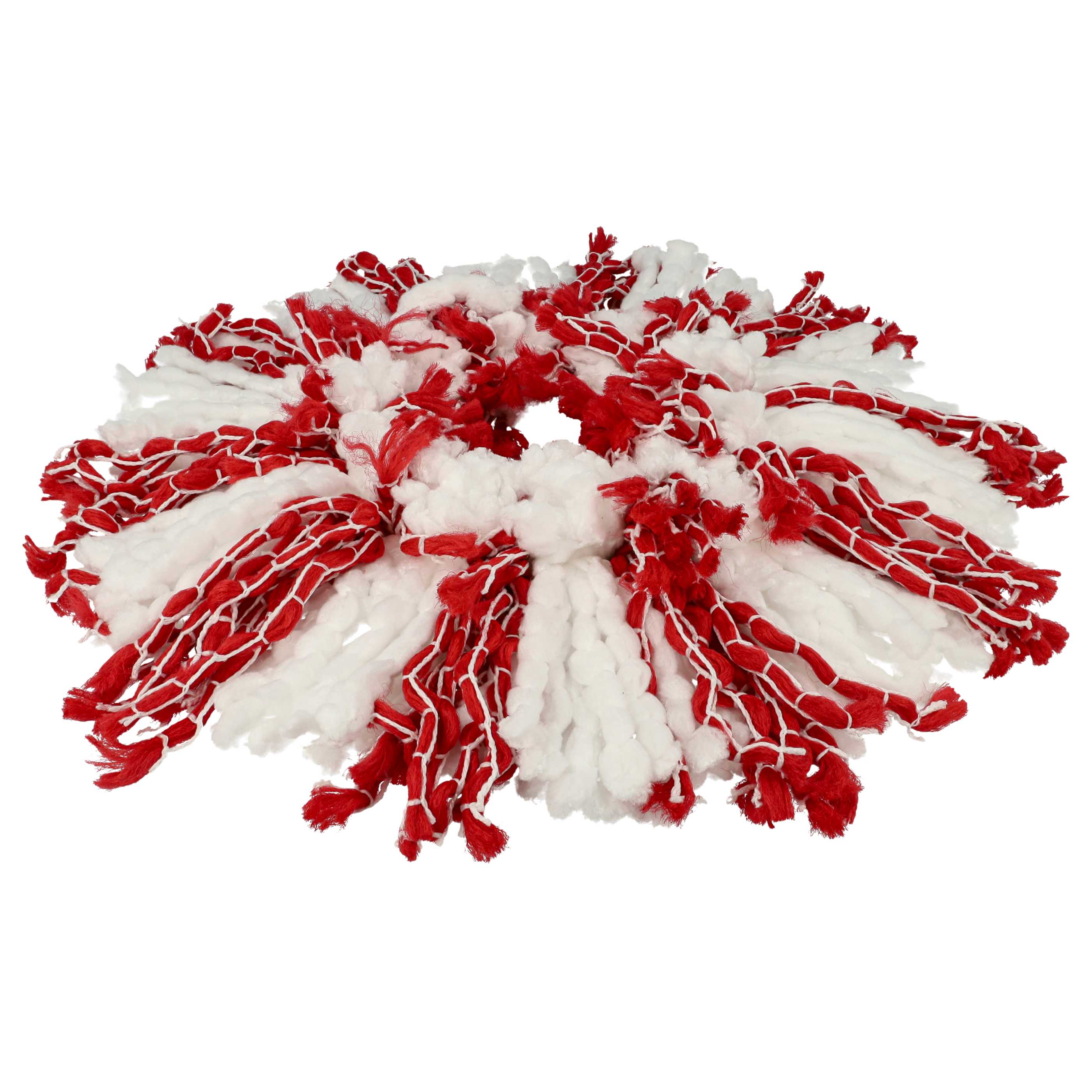 4x Mop Head replaces Leifheit 52115, 52094 for Leifheit Mop - microfibre, white, red