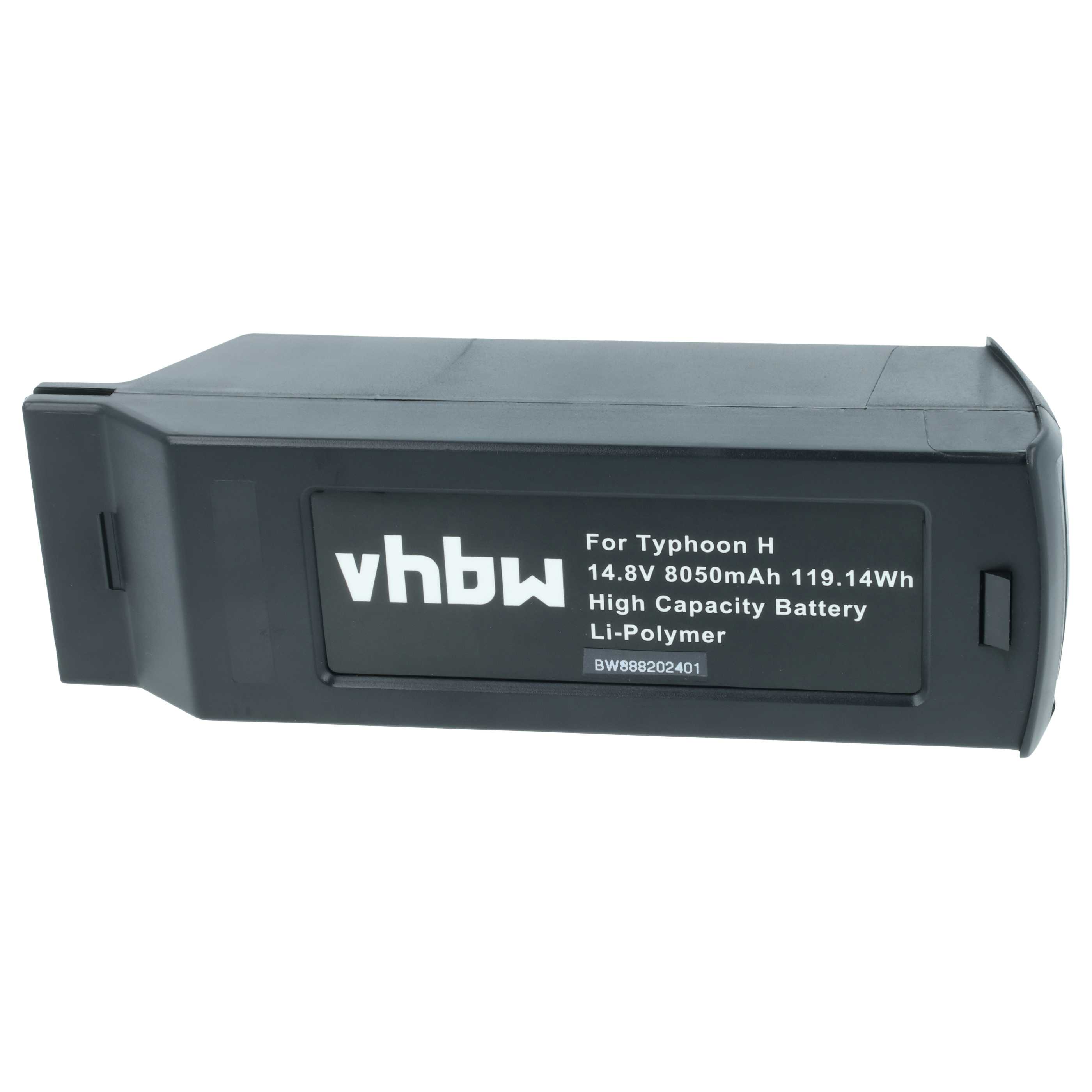 2x Batteries remplace Yuneec YUNH105, YUNTYH105 pour drone Yuneec- 8050mAh 14,8V Li-polymère