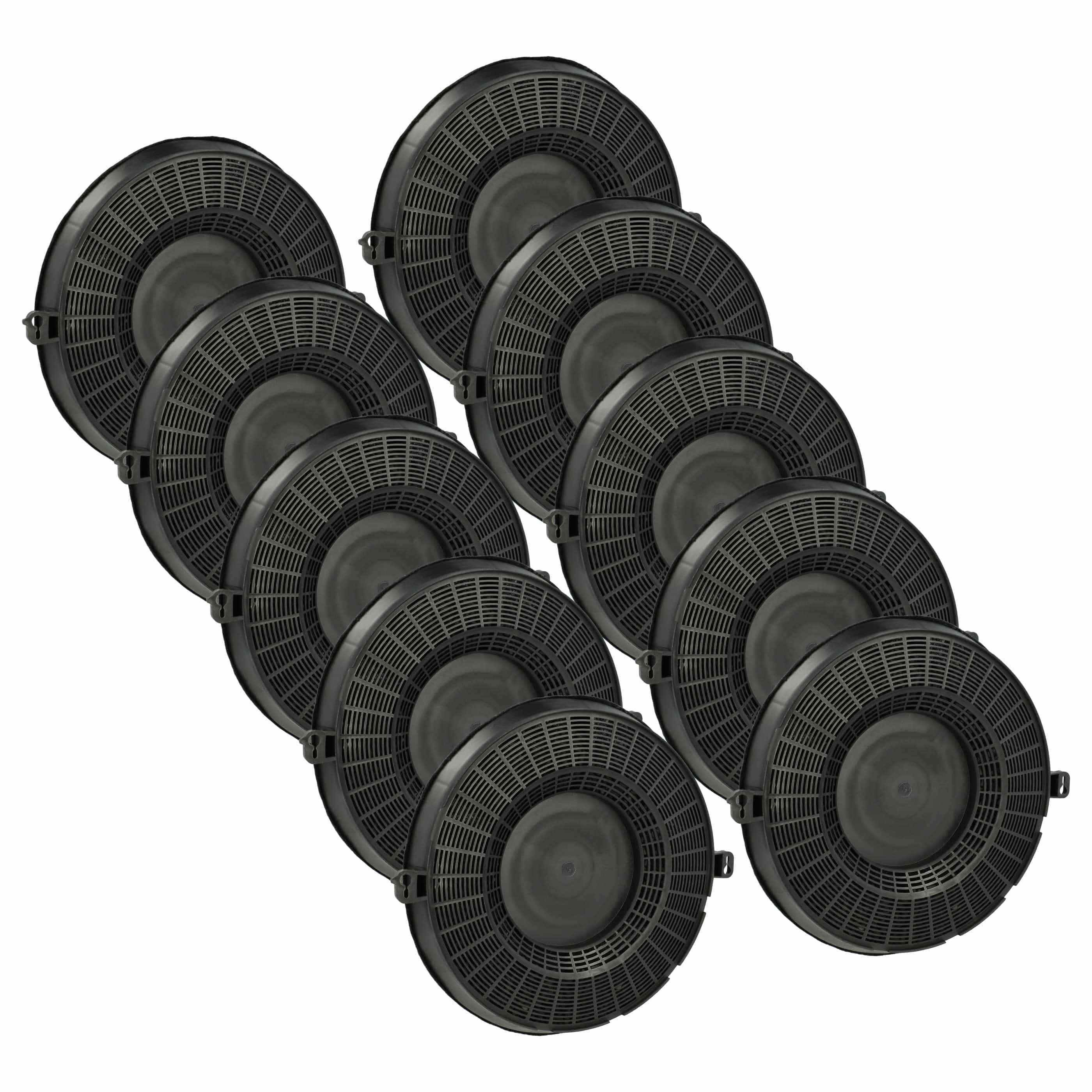 10x Aktivkohlefilter als Ersatz für AEG EHFC48, Typ 48, 9029793610 Dunstabzugshaube u.a.