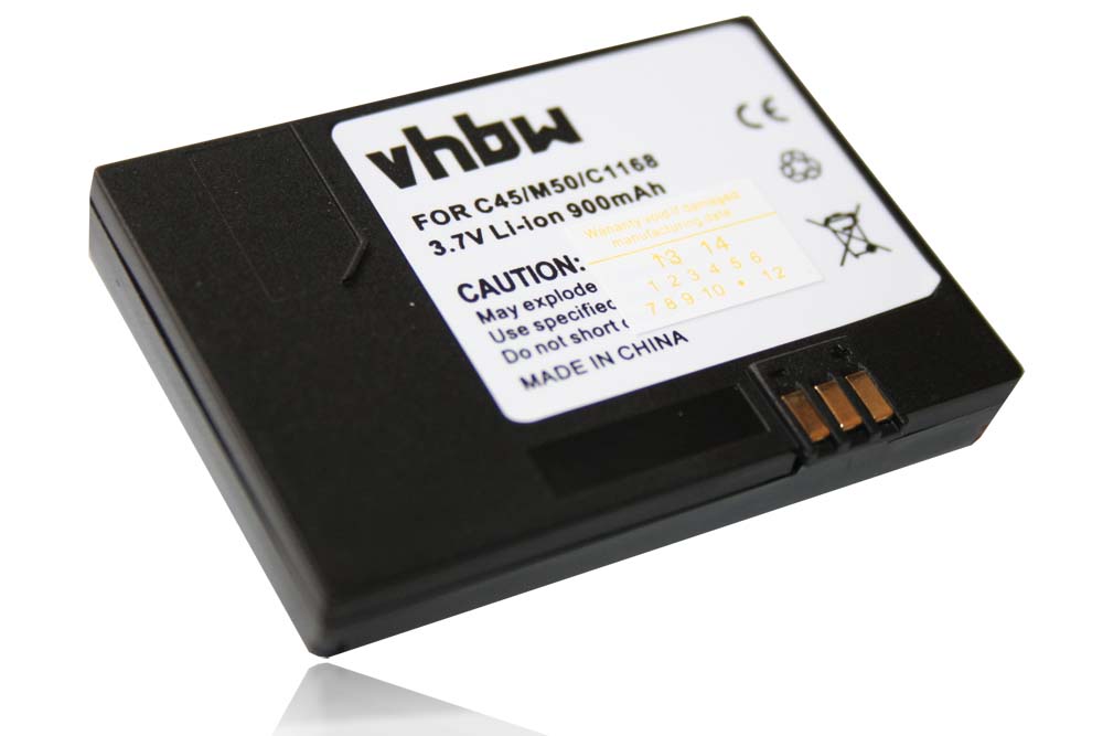 Mobile Phone Battery Replacement for Siemens V30145-K1310-X213 - 900mAh 3.7V Li-Ion