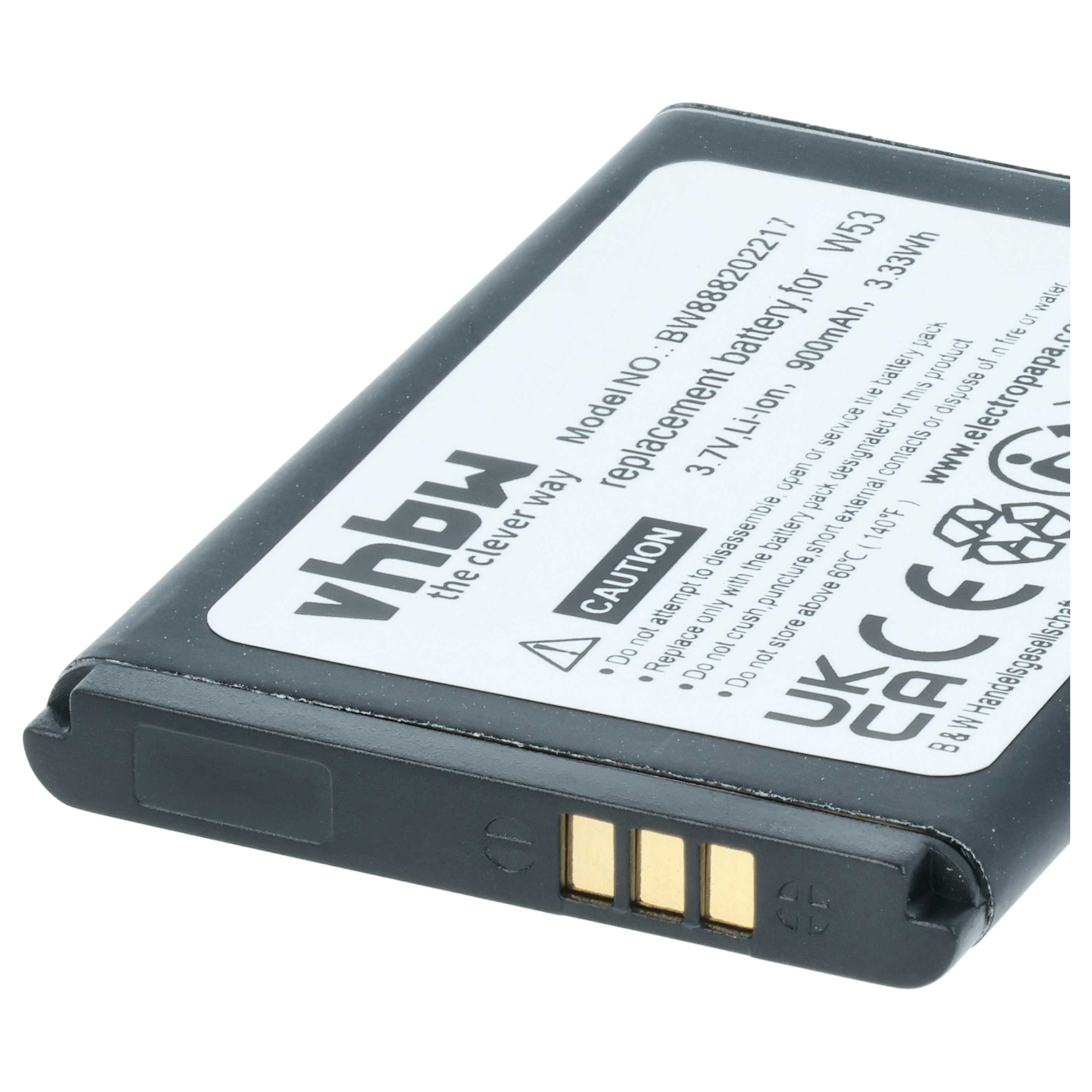 Akumulator do telefonu stacjonarnego zamiennik Yealink YLLP463346C800CLS, W53-BATT - 900 mAh 3,7 V Li-Ion