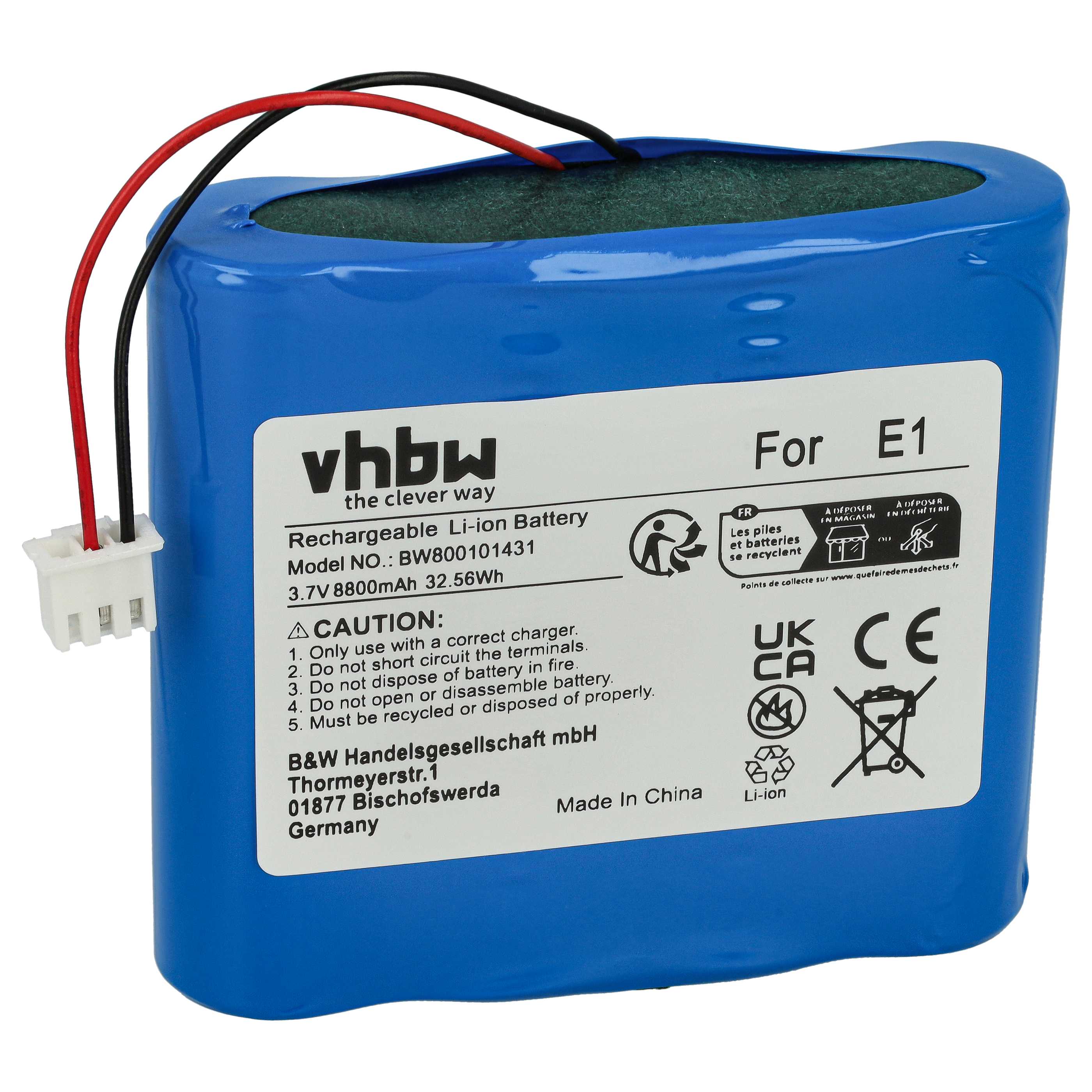 DAB Radio Battery replaces Pure E1 - 8800 mAh 3.7 V Li-Ion