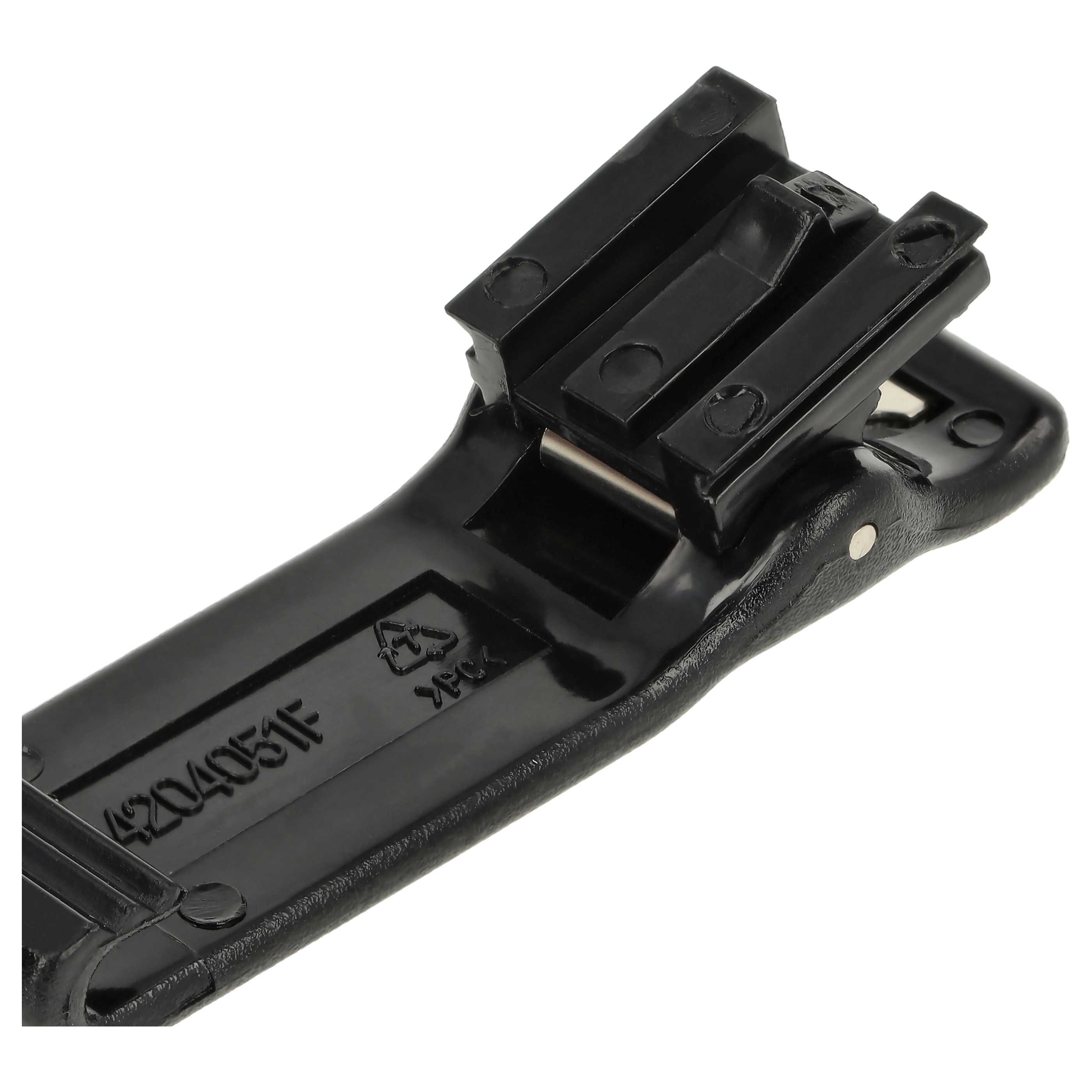 Belt Clip as Replacement for Motorola HLN9724A Radio - Plastic, Black