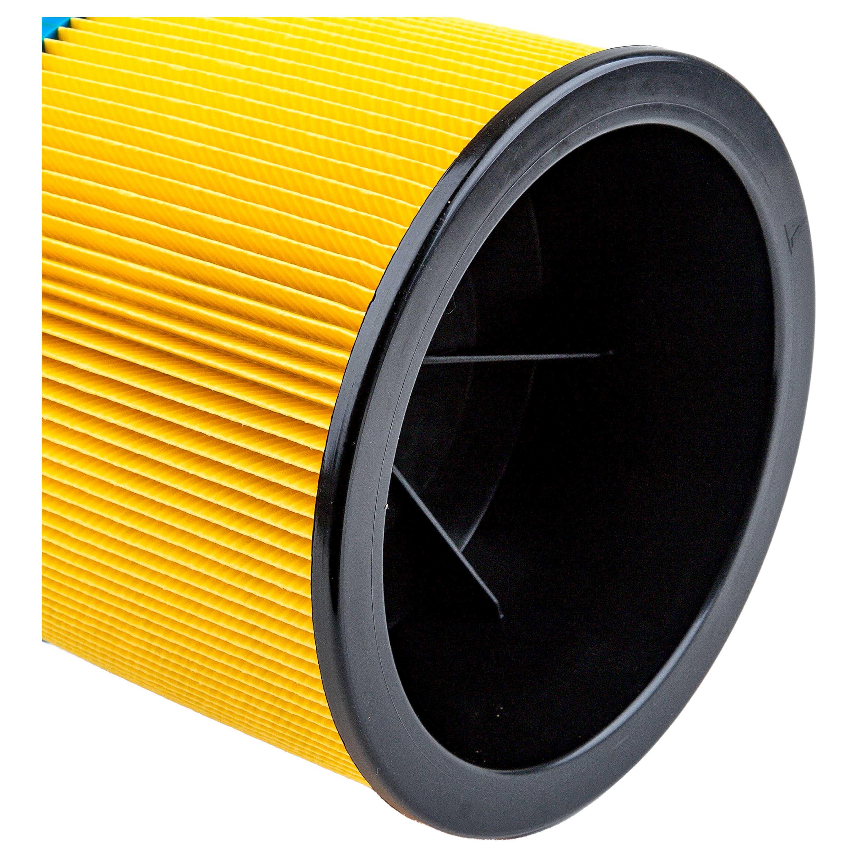 4x Filtercartridge filter replaces Starmix 413471, FP 7200 for Starmix Vacuum Cleaner, blue / yellow