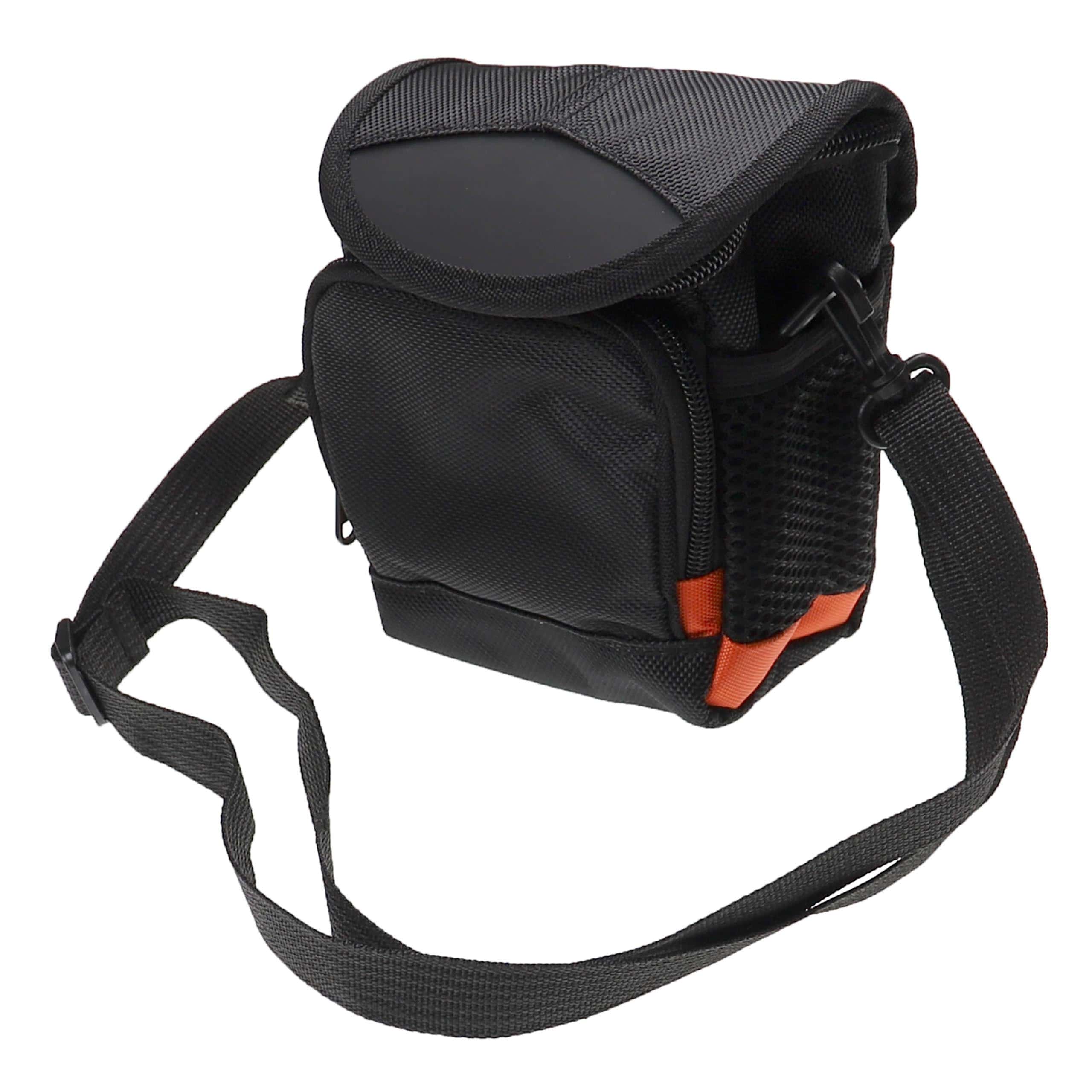 Tasche passend für Fujifilm Kamera u.a. - Schwarz, Inkl. Schultergurt, Mit Gürtelschlaufe, Mit Vordertasche