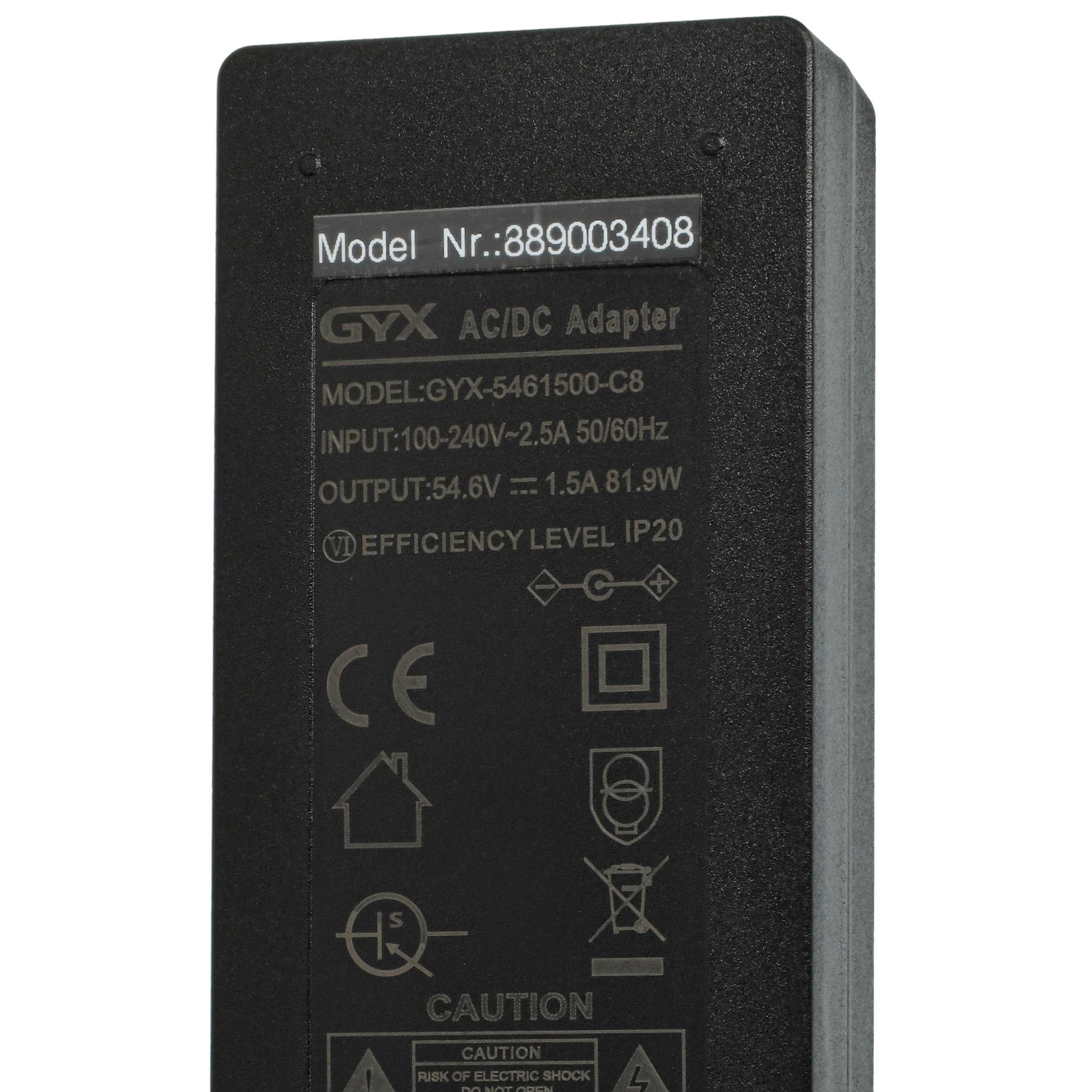 Charger suitable for Pace 500, CT28, E-MTB, MT27.5 LLobe, NCM, Aventon, Fitifito E-Bike Battery etc. - 1.5 A
