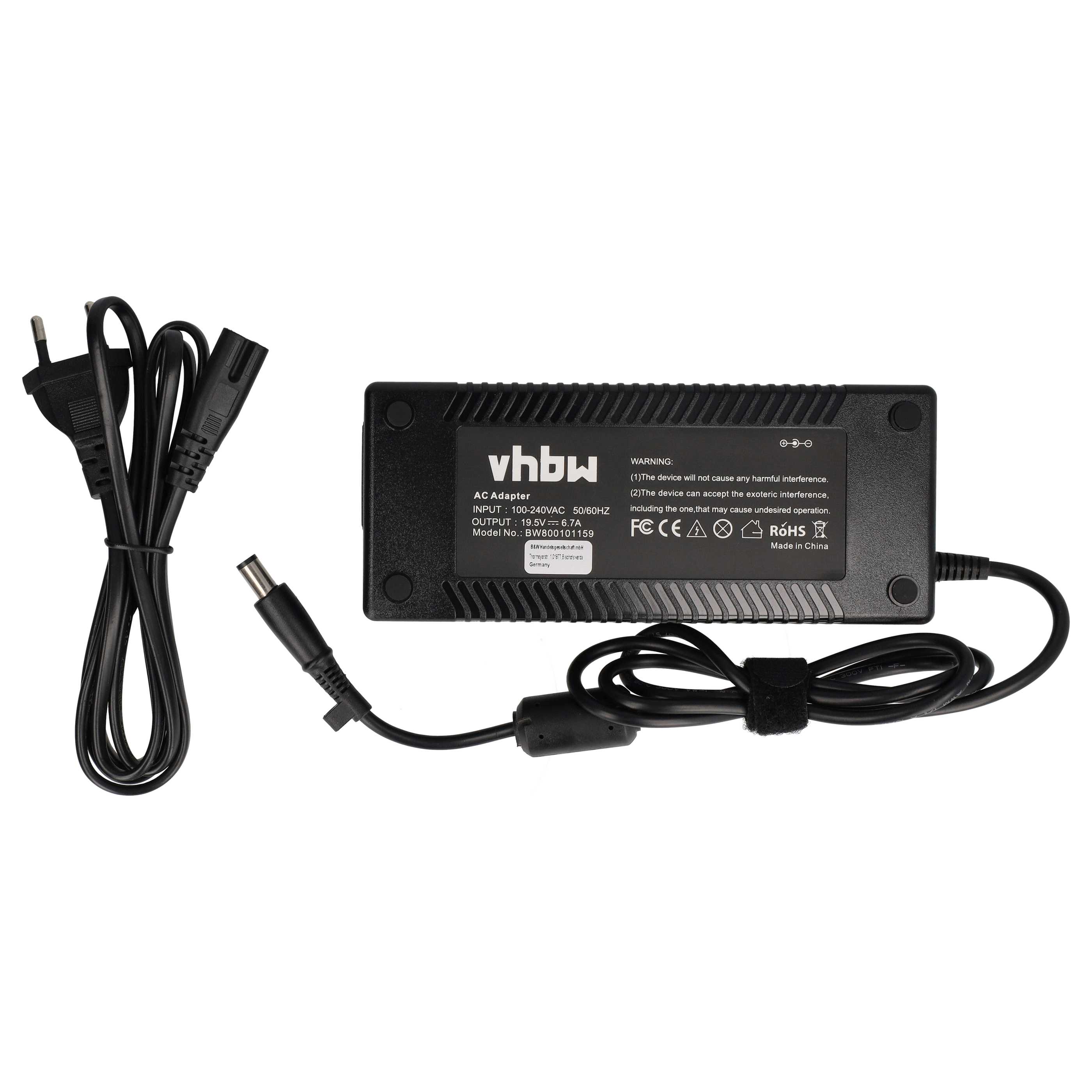 Mains Power Adapter replaces Dell PA-1131-02D for DellNotebook, 131 W