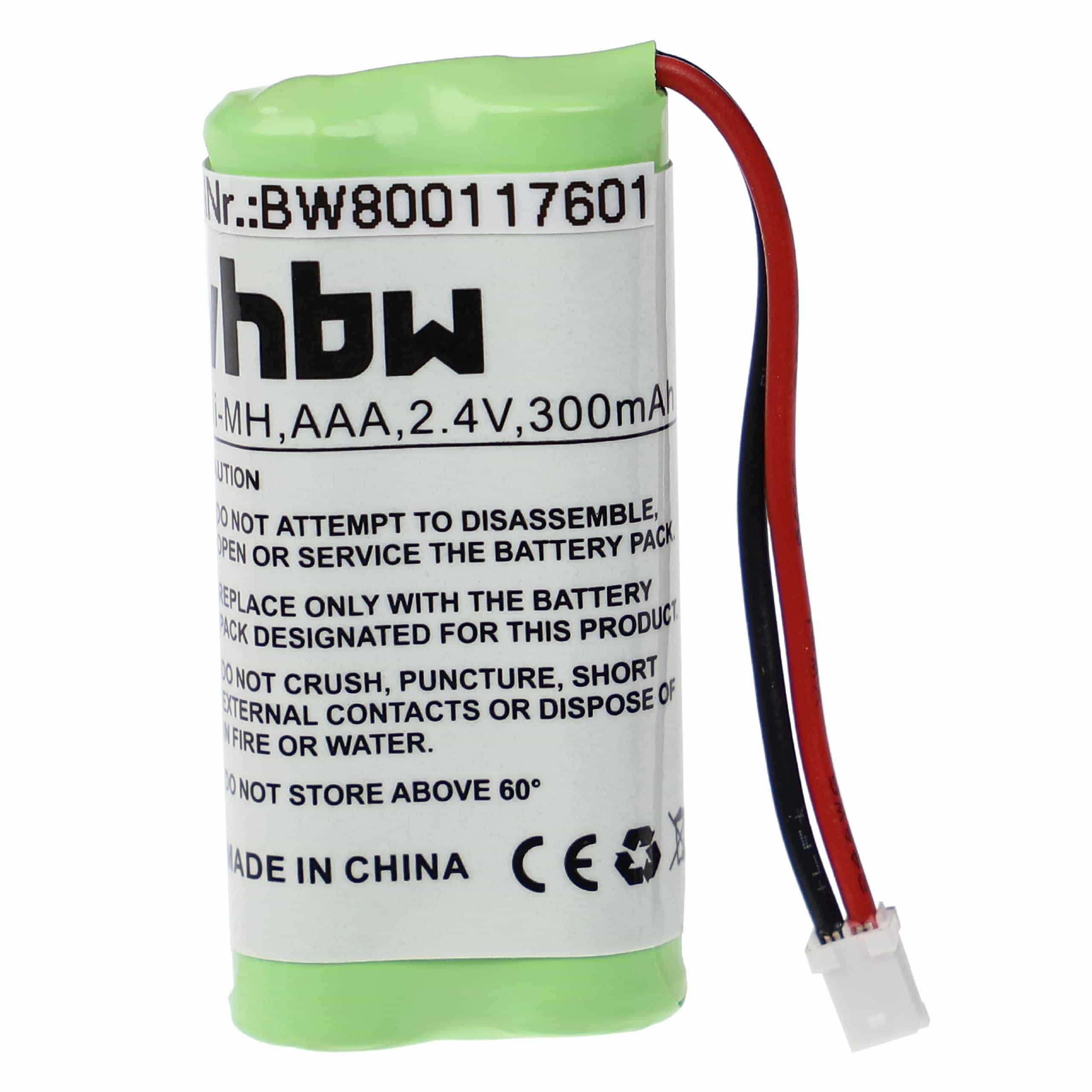 Batterie remplace Dentsply GP50NH4SMXZ pour appareil médical - 300mAh 2,4V NiMH