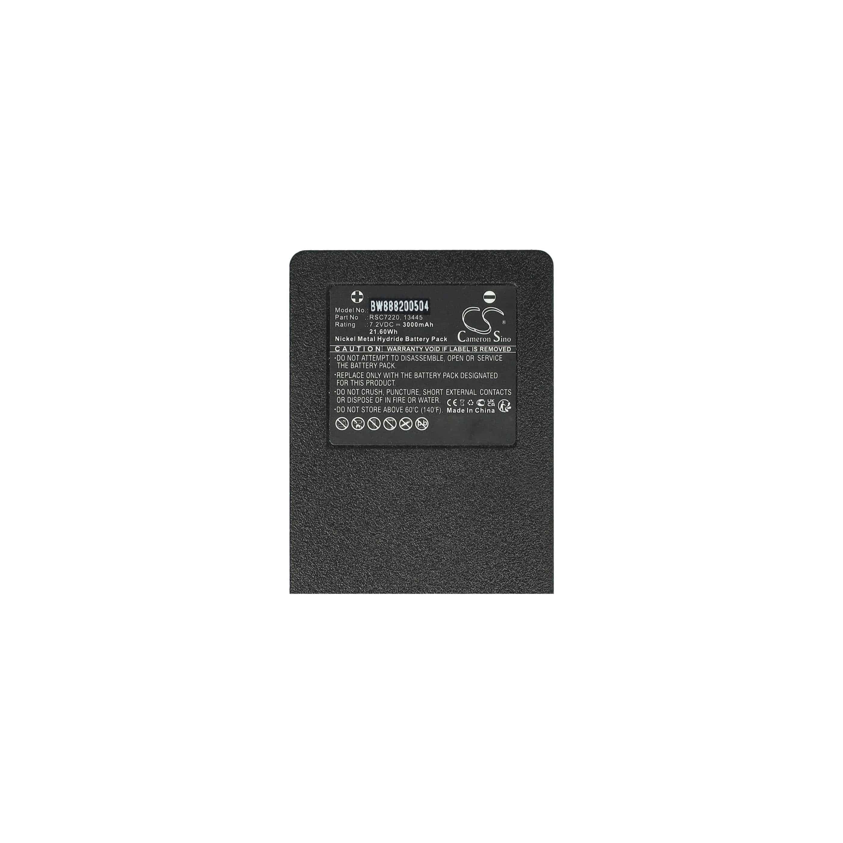 Batería (5 ud) reemplaza Palfinger 17162, 708031757, 16131, 1026, 13445 sistema control - 3000mAh 7,2V NiMH
