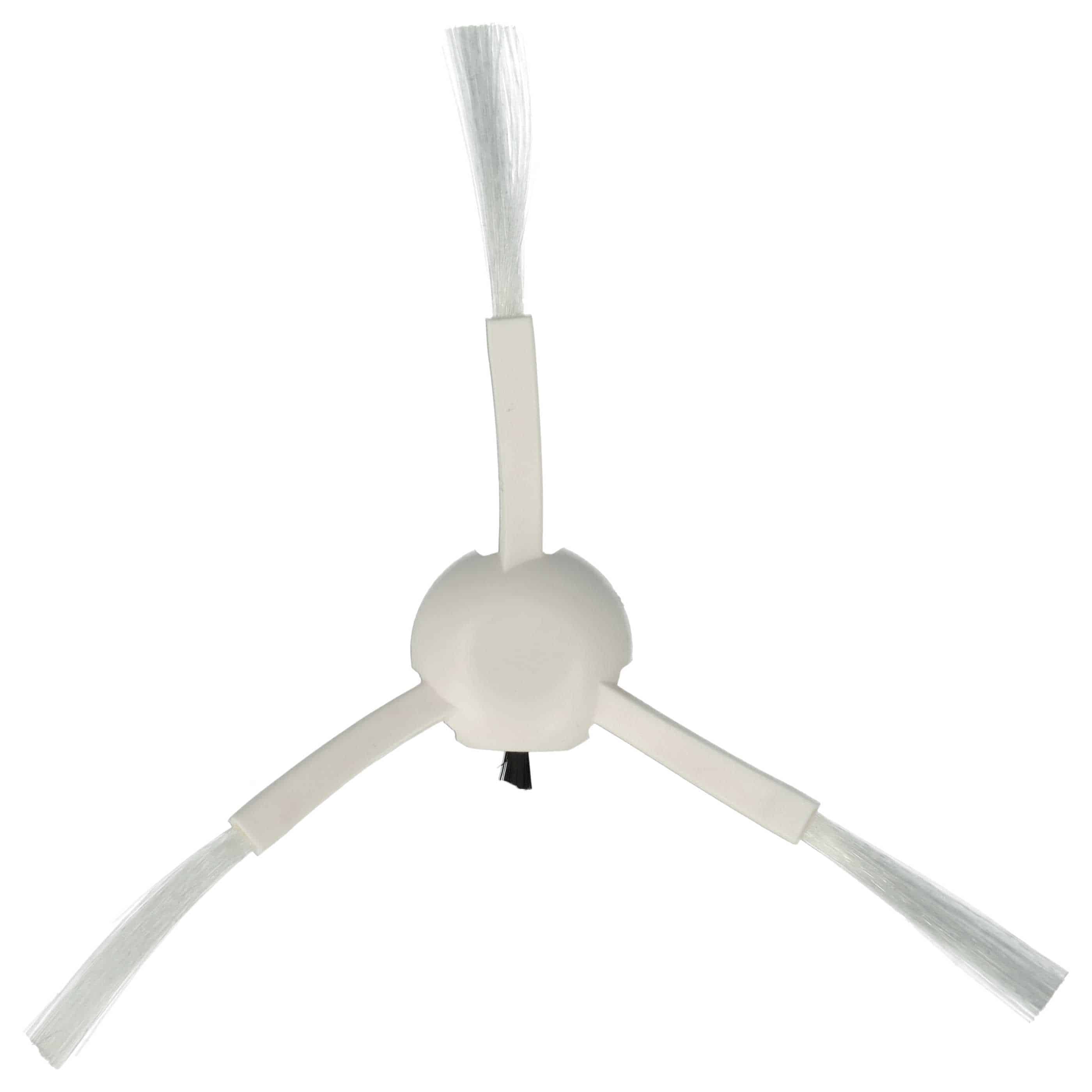 4x Side Brush replaces Dreame 2839434, 20020100000446 for Dreame Robot Vacuum Cleaner etc. - 3-armed, white