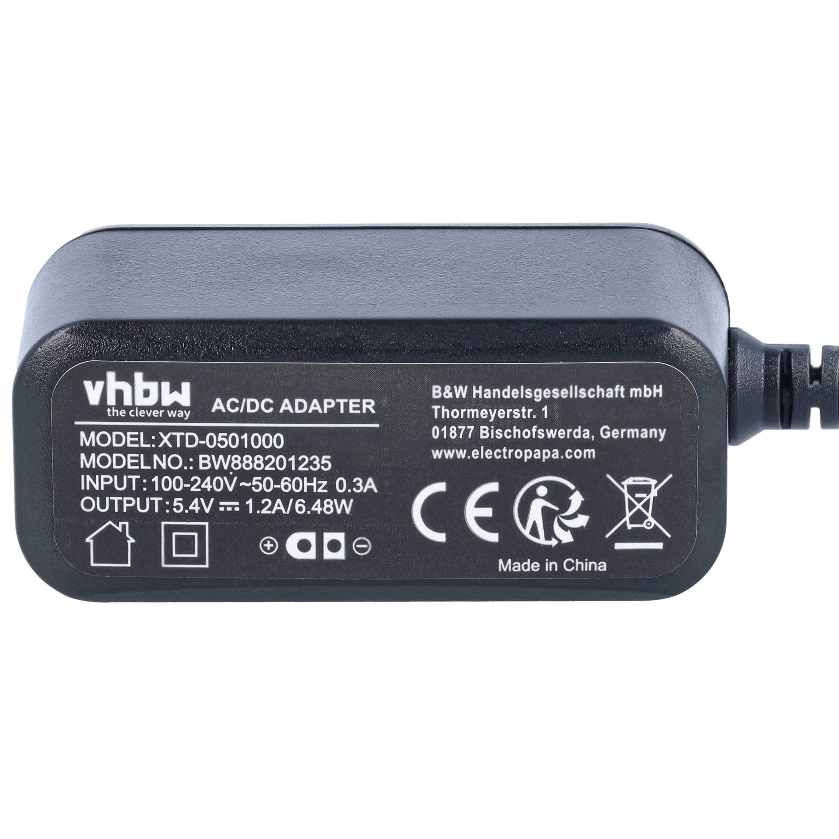Fuente de alimentación reemplaza Panasonic WER1512K7P64, RE9-57 para afeitadora - 9 cm