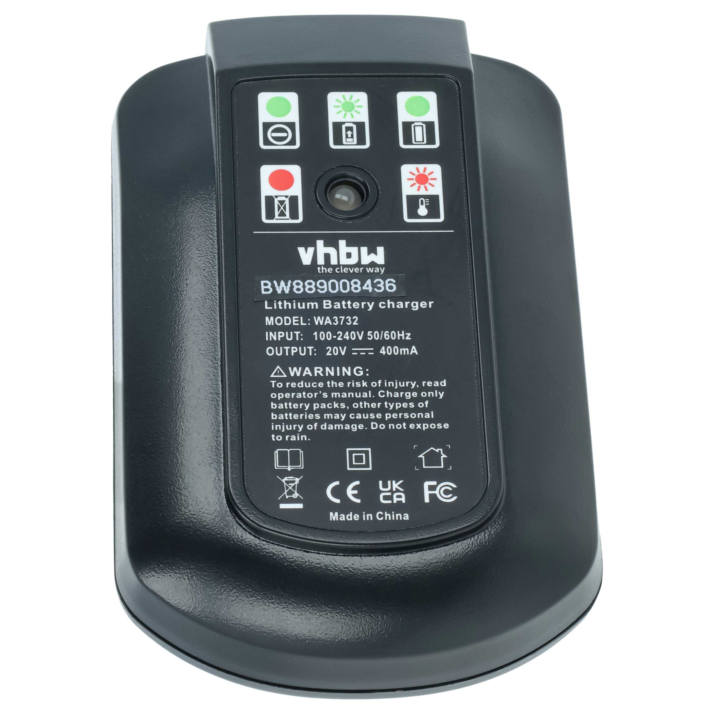 Caricabatterie + alimentatore per batterie utensile Worx WX170 - Li-Ion