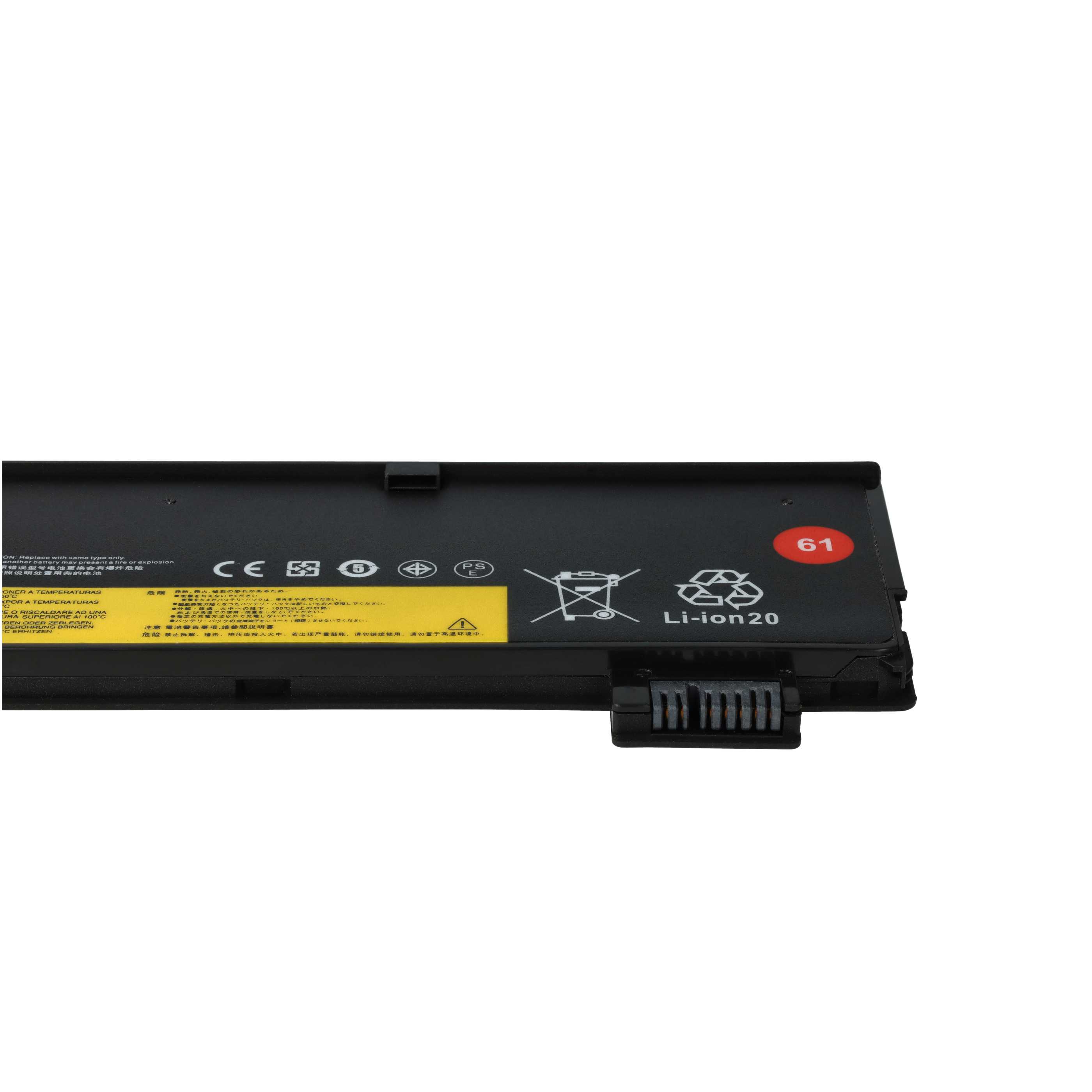 Batterie remplace Lenovo 01AV422, 01AV423, 01AV424 pour ordinateur portable - 2060mAh 11,4V Li-polymère