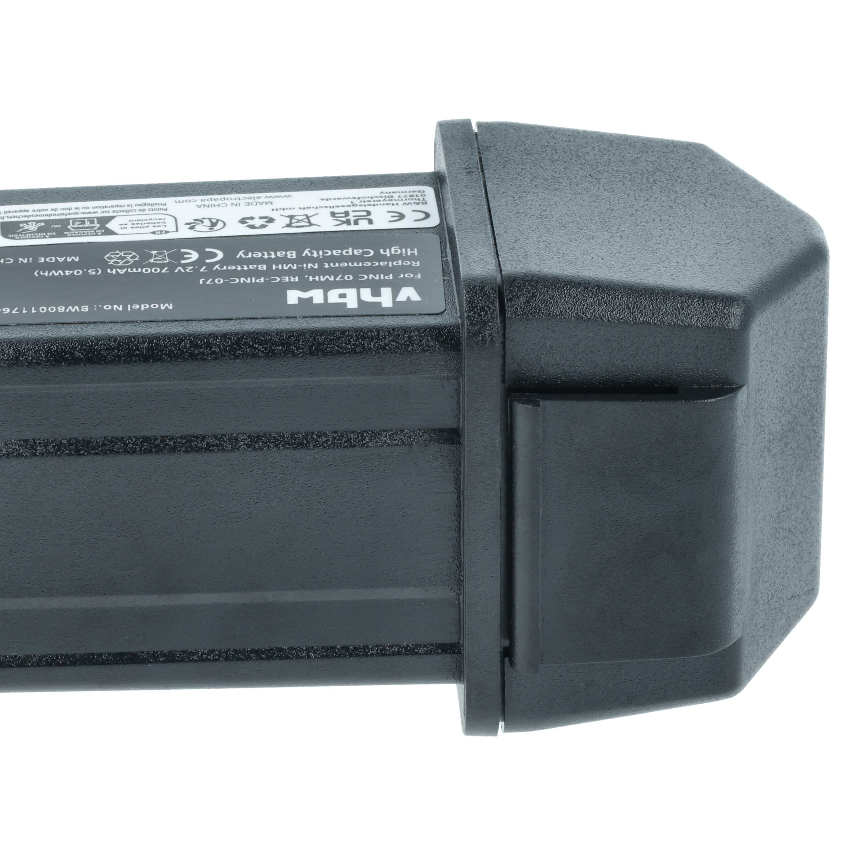 Batteria per telecomando remote controller sostituisce Elca PINC 07MH, PINC-07MH - 700mAh 7,2V NiMH