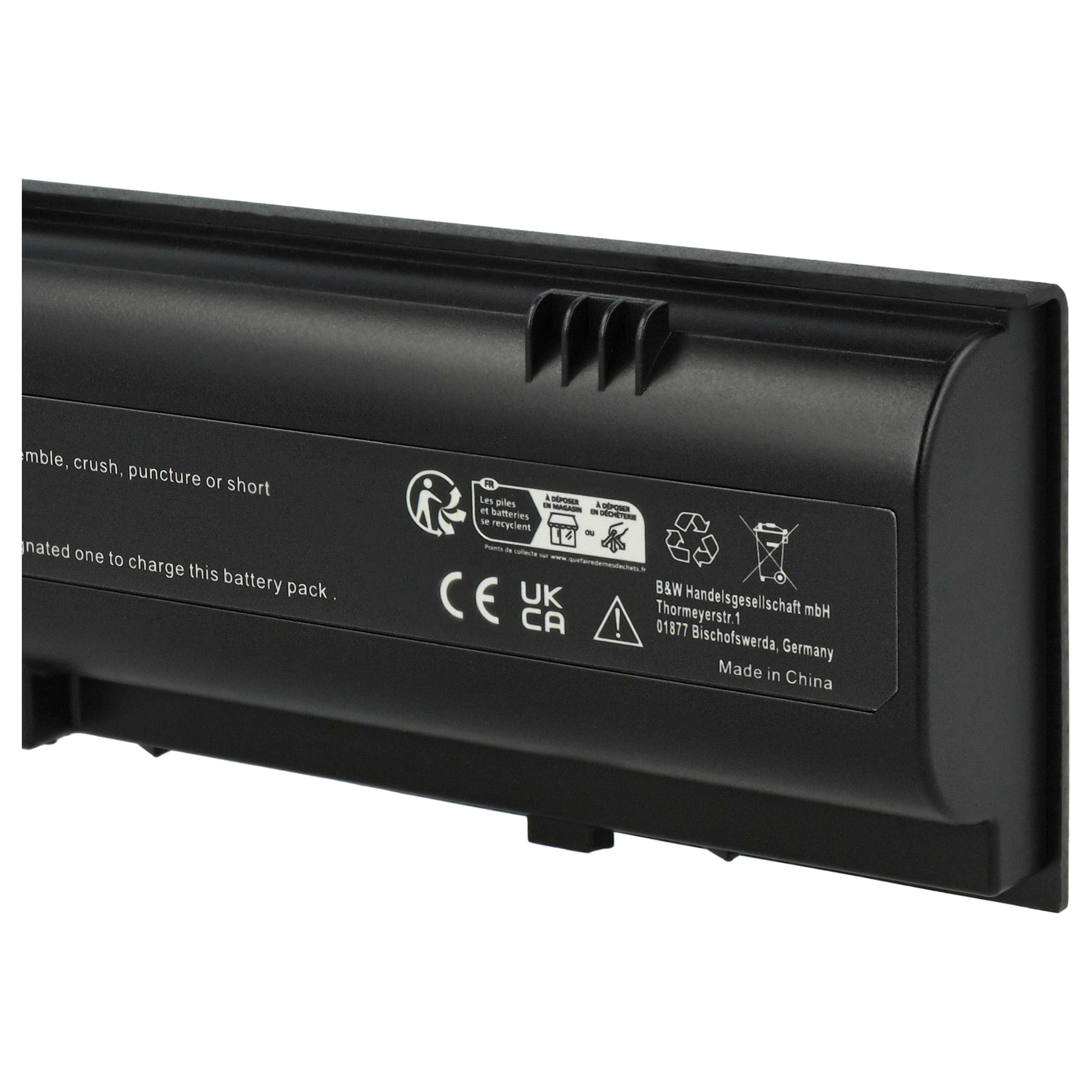Akumulator do laptopa zamiennik Dell 0TD612, 0TD429, 0WD414, 0HD438, 0KD186 - 4400 mAh 11,1 V Li-Ion, czarny