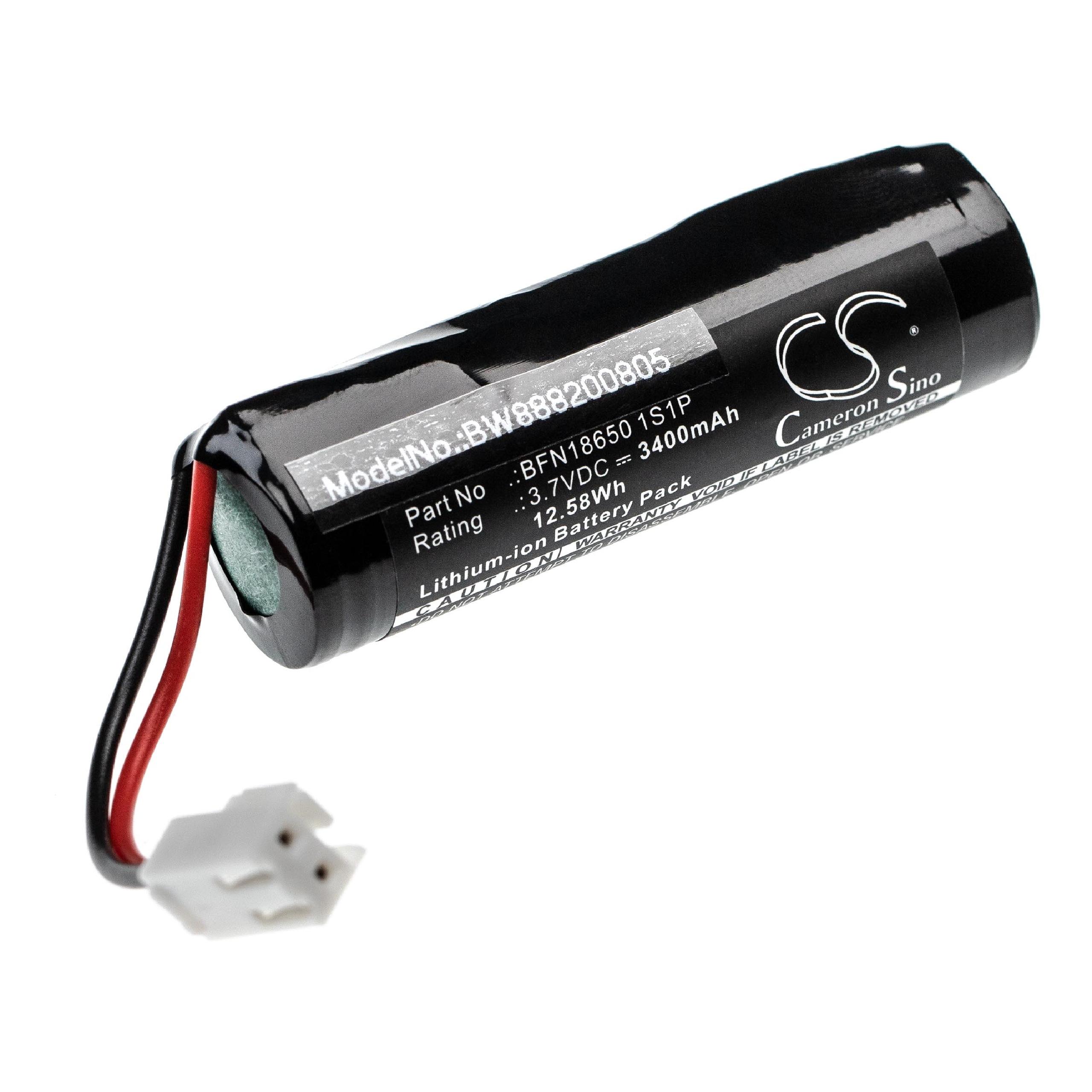 Batterie remplace Leifheit BFN18650 1S1P pour nettoyeur de vitres - 3400mAh 3,7V Li-ion