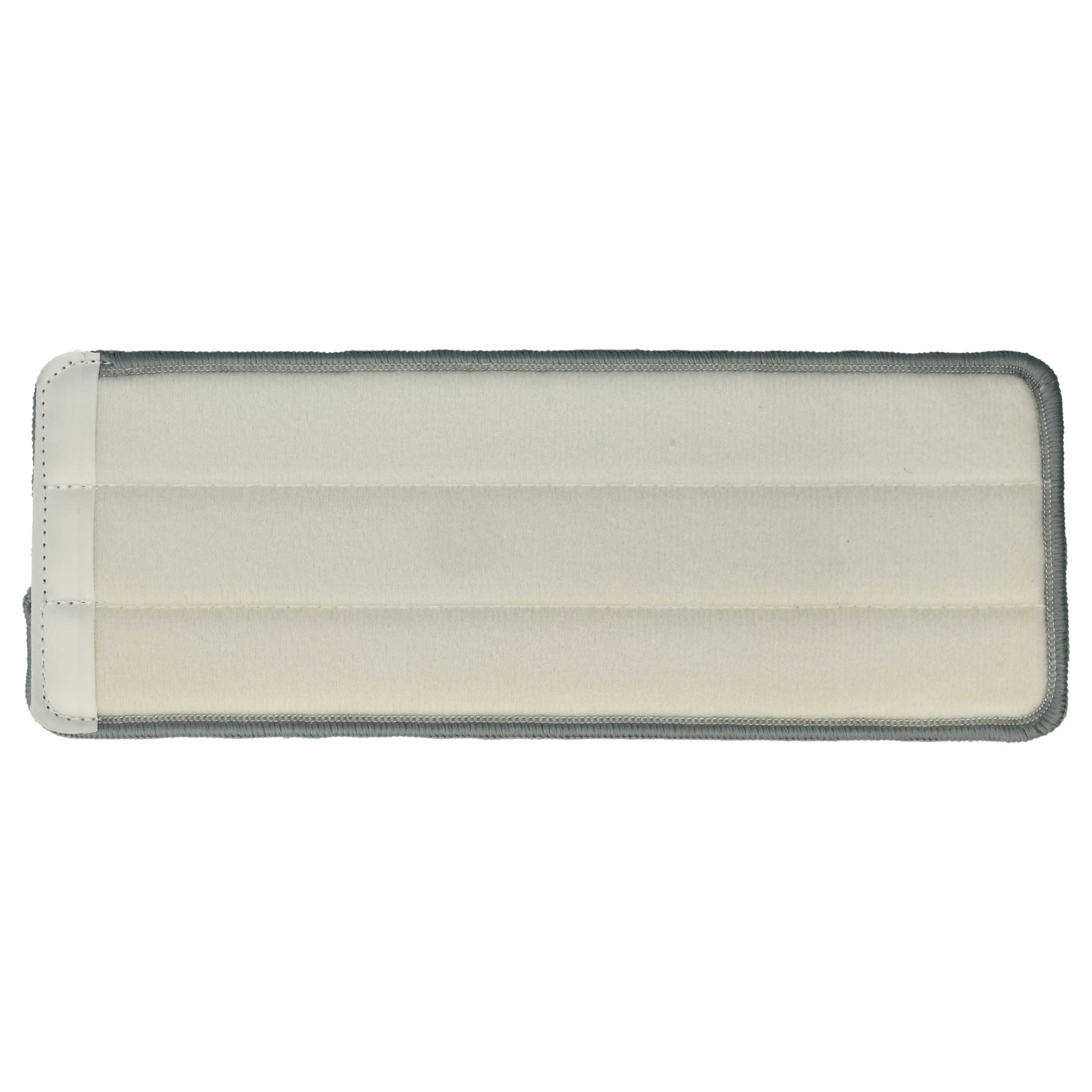 10x cabezal para fregonas Clean Maxx 09996 - poliéster, blanco, gris