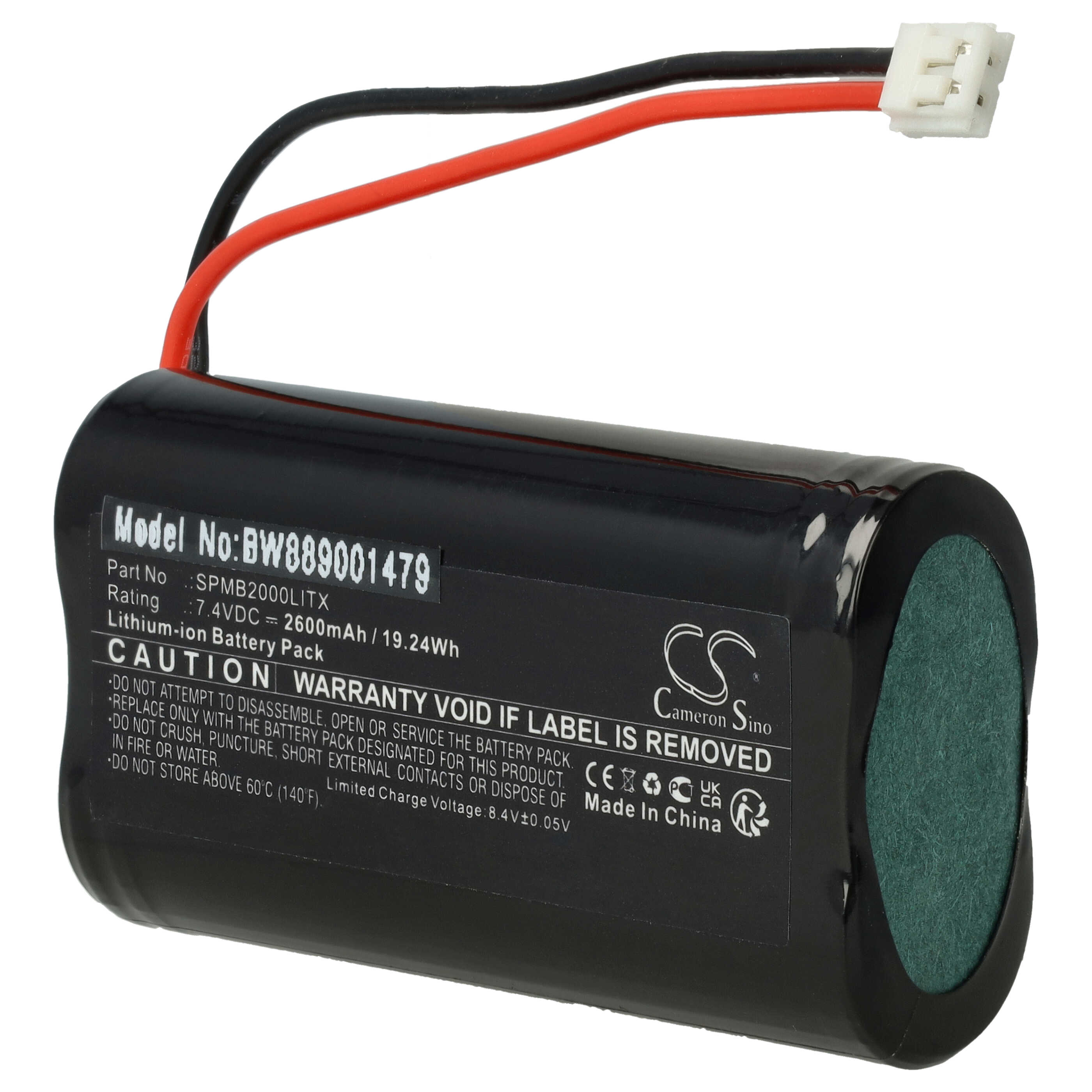 Remote Control Battery Replacement for Spektrum SPMB2000LITX - 2600mAh 7.4V Li-Ion