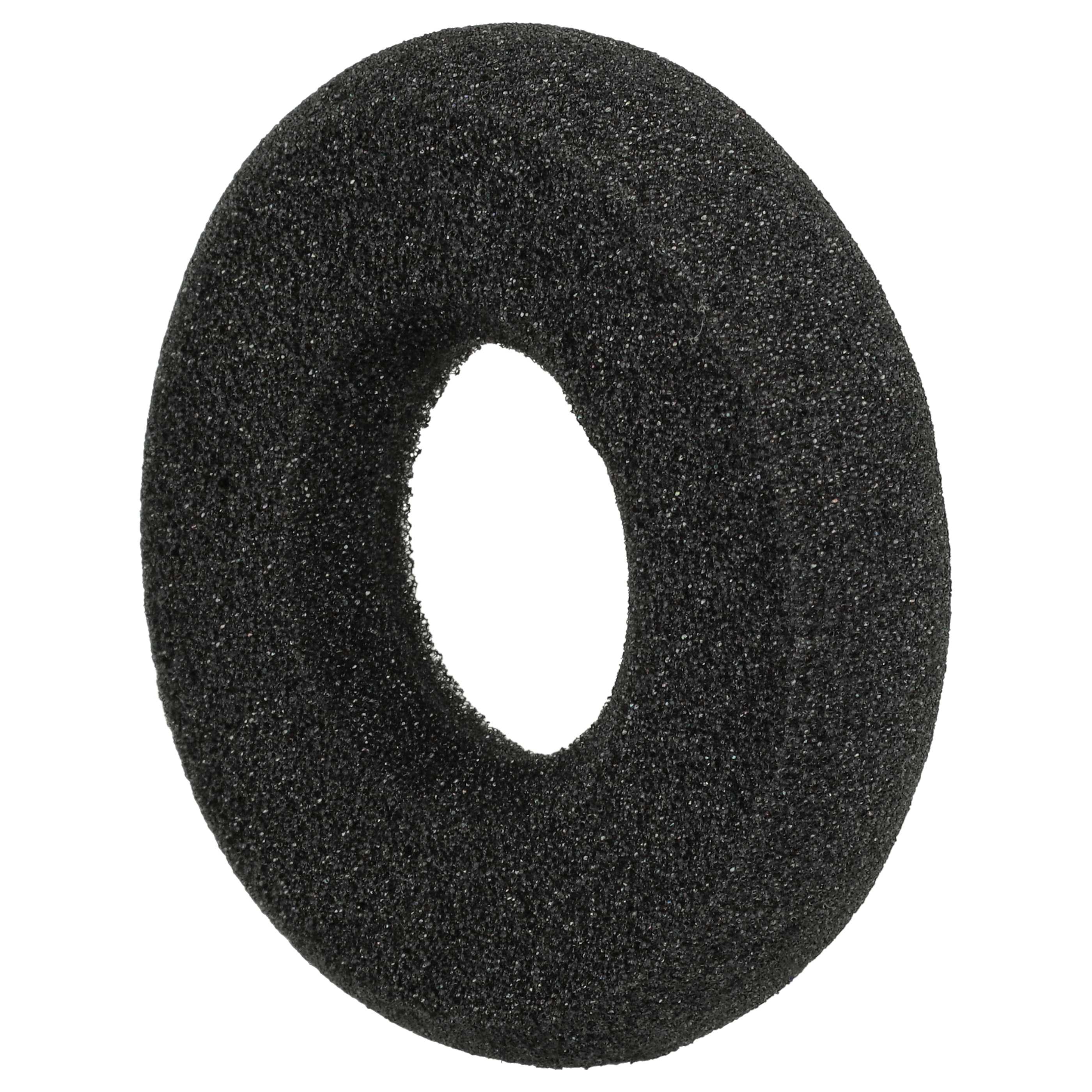 2x Ear Pads suitable for Plantronics 36832-41 Headphones etc. - foam, 5.8 cm External Diameter