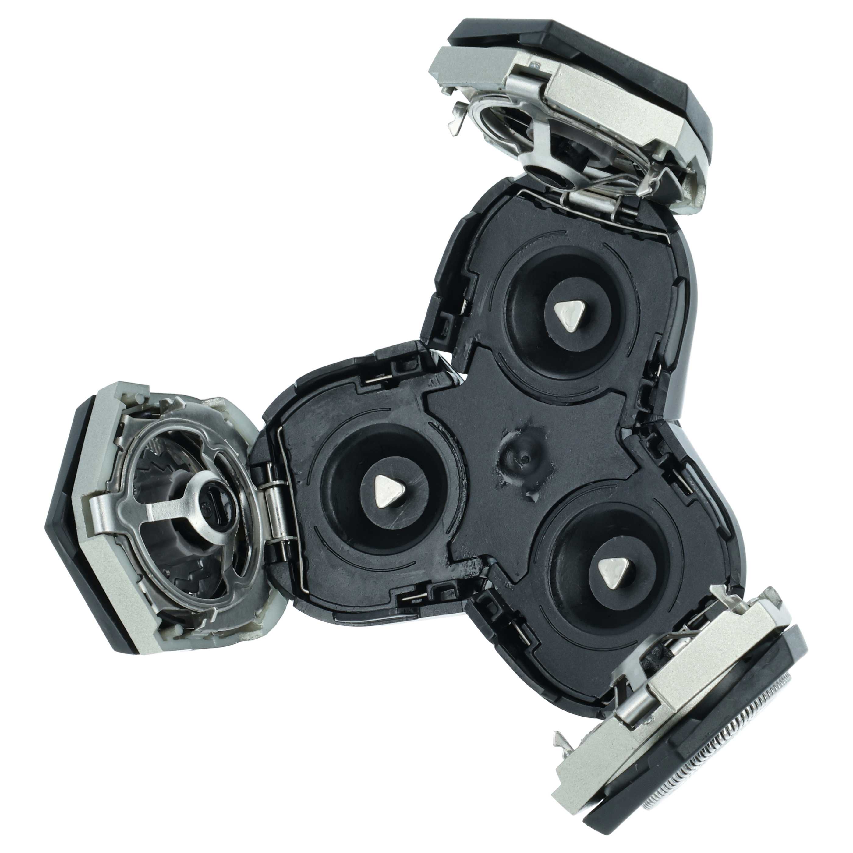 3x cabezales reemplaza Philips RQ12/42, RQ12/50, RQ12/40, RQ12/41, RQ12/51 para afeitadoras Philips - negro