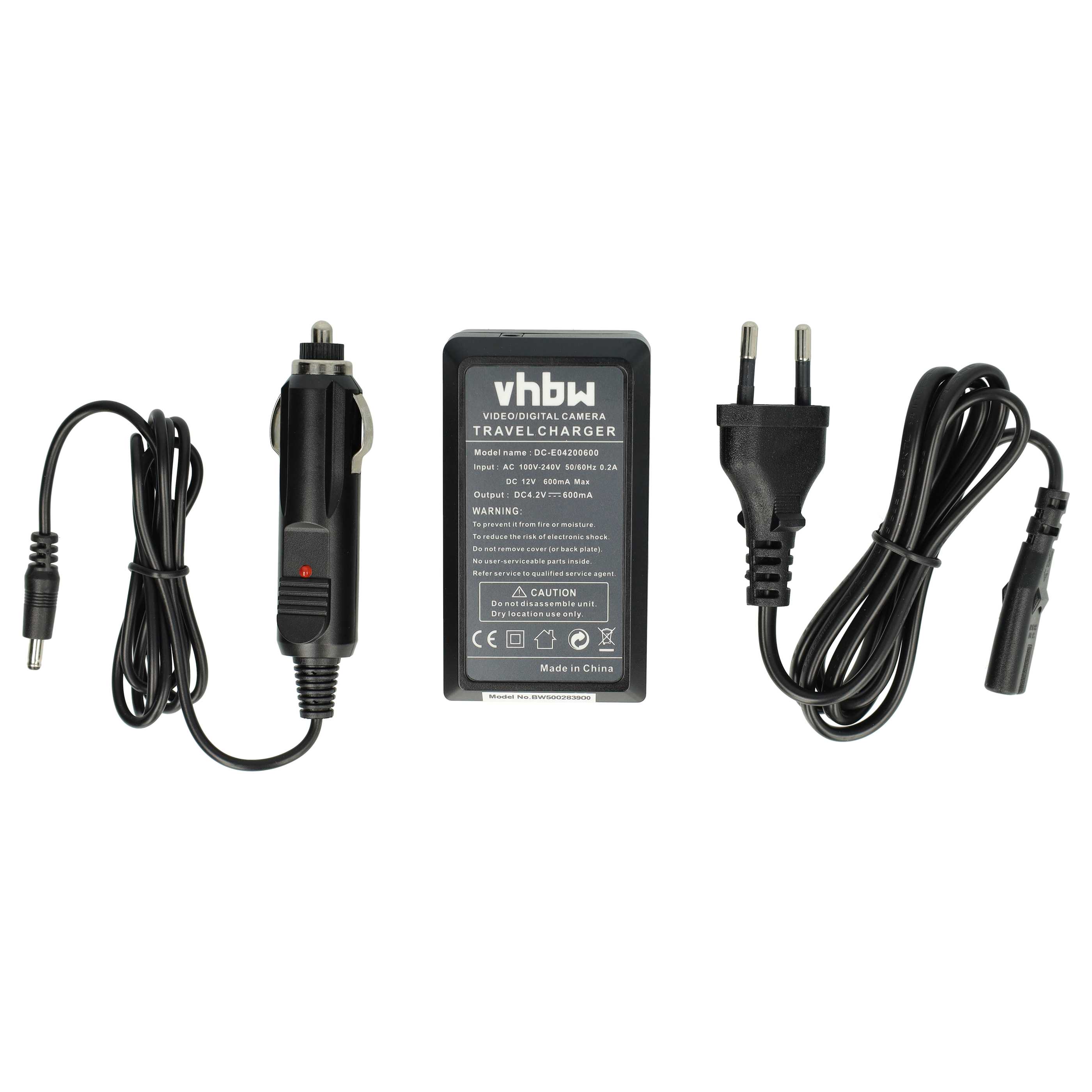 Battery Charger replaces Casio BC-60L for Casio Digital Camera - 0.6 A, 4.2 V