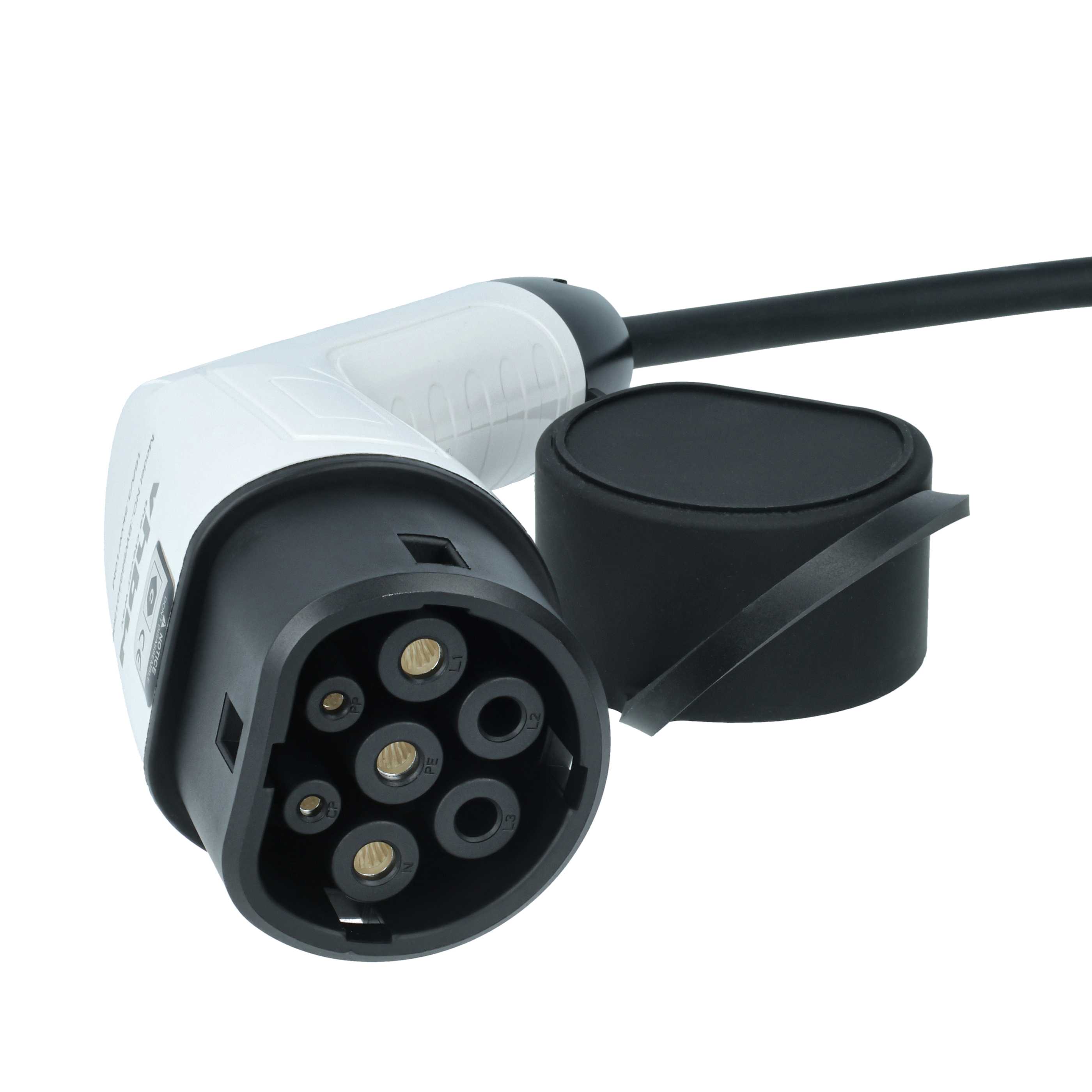 Charging Cable for Fiat Panda Electric Car etc. - Type 2 to Euro Socket Cable, Single-Phase, 16 A, 3.5 kW, 10